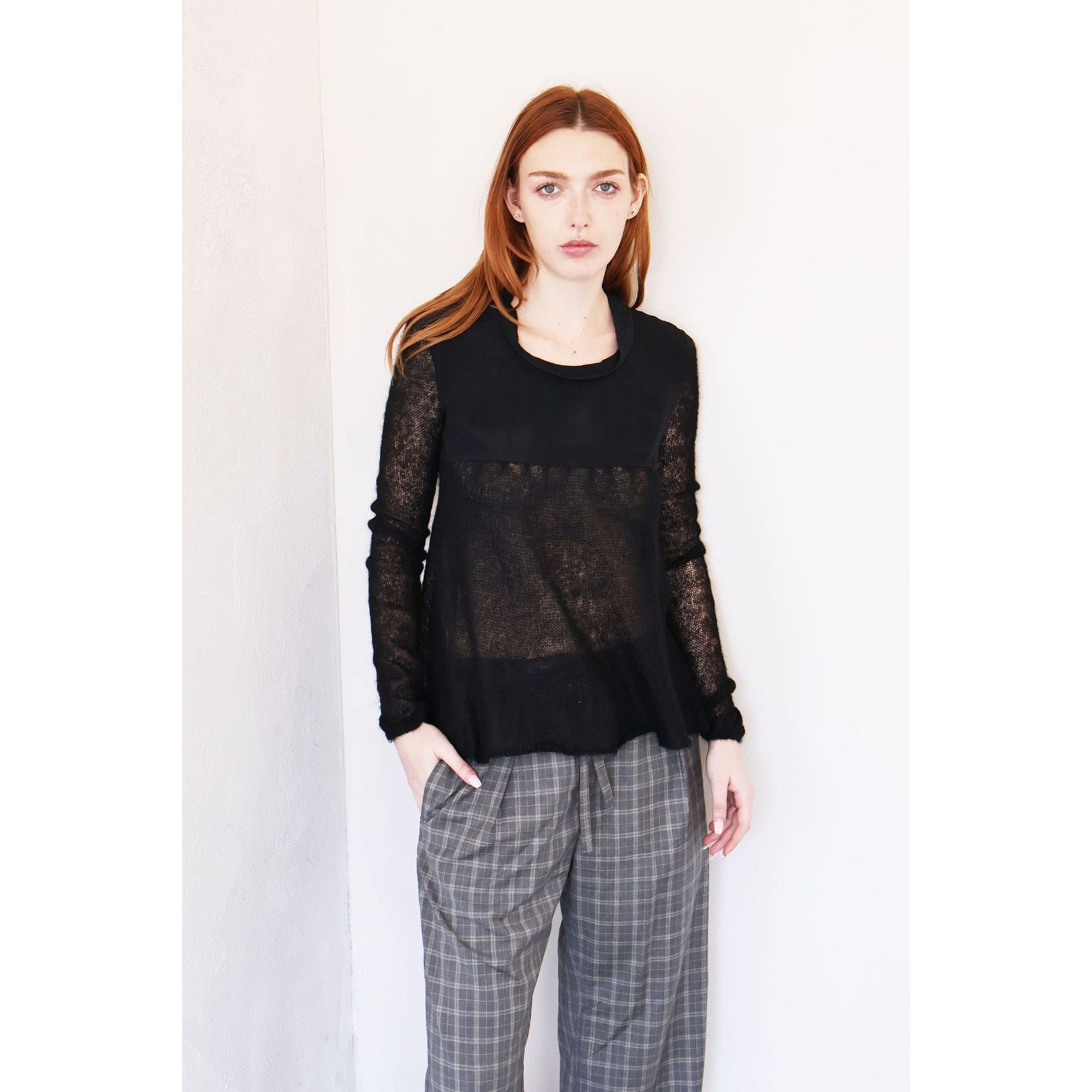 Miu Miu Vintage MIU MIU Y2K Mohair + Silk Knit Sweater Size M / US 6-8 / IT 42-44 - 4 Thumbnail