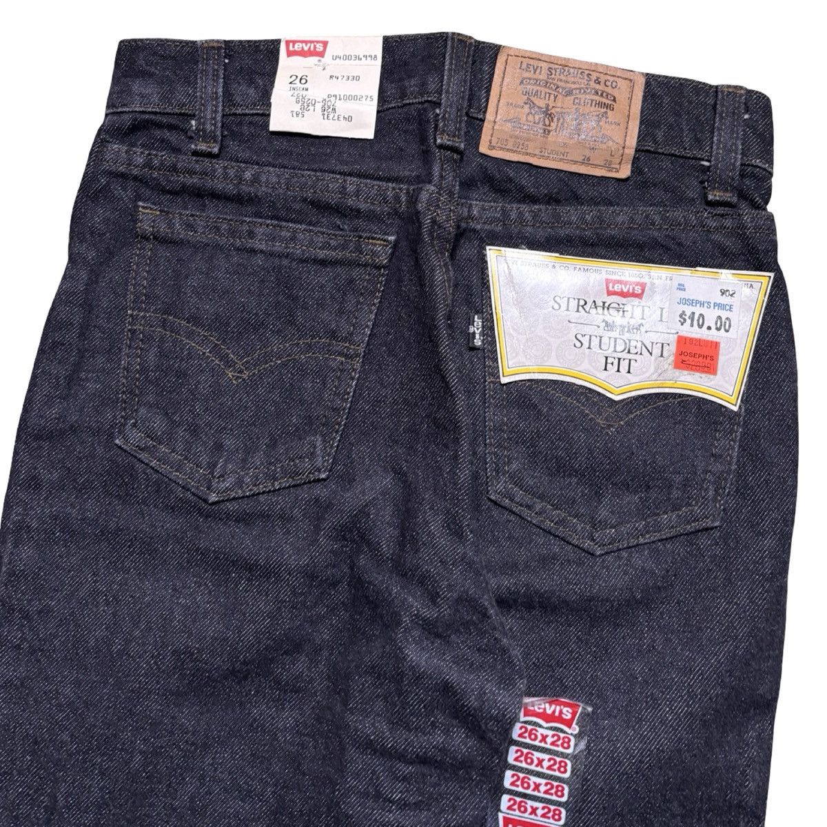 Levi's Vintage 80's Levi's 705 Student Straight Leg Jeans 26x28 Size US 26 / EU 42 - 2 Thumbnail