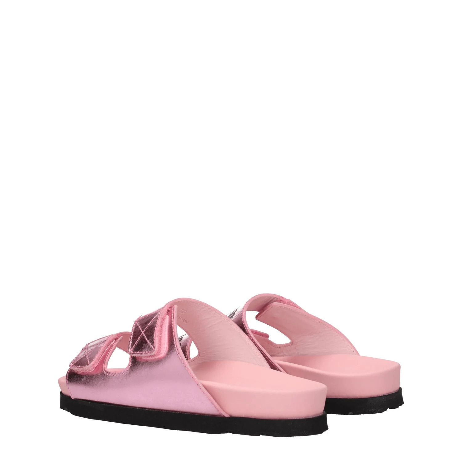 Palm Angels ob1o1e1124 Leather Slippers in Pink Size US 7 / IT 37 - 4 Thumbnail
