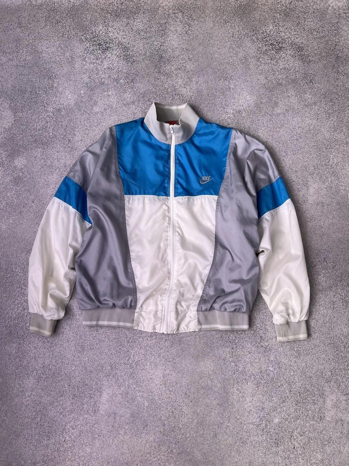 Nike × Vintage NIKE Windbreaker Jacket Coat Vintage 1980s Windrunner Retro Size US L / EU 52-54 / 3 - 4 Thumbnail