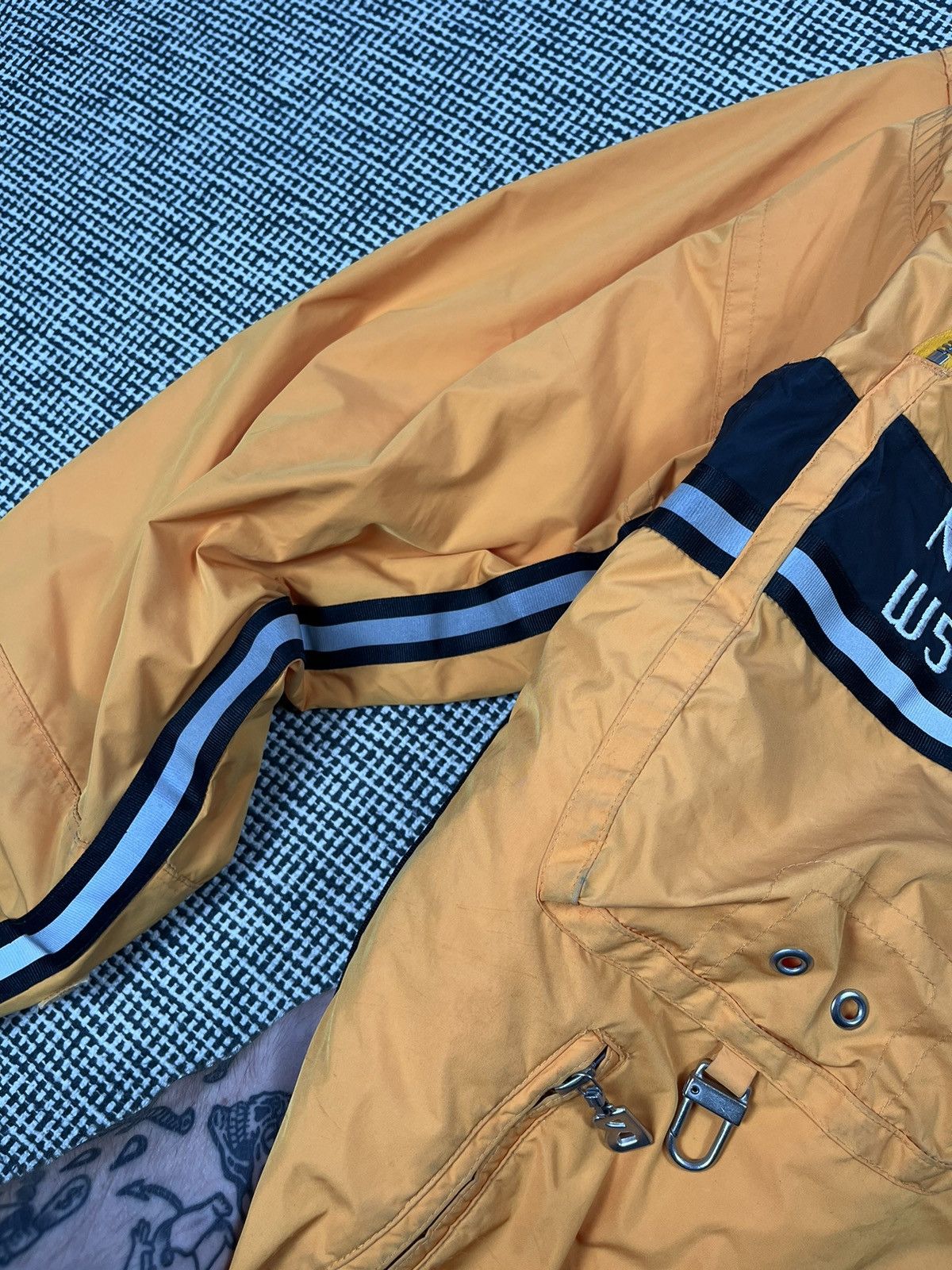 Bogner rare Bogner arctic circle bright orange 3m stripes bomber Size US M / EU 48-50 / 2 - 9 Thumbnail