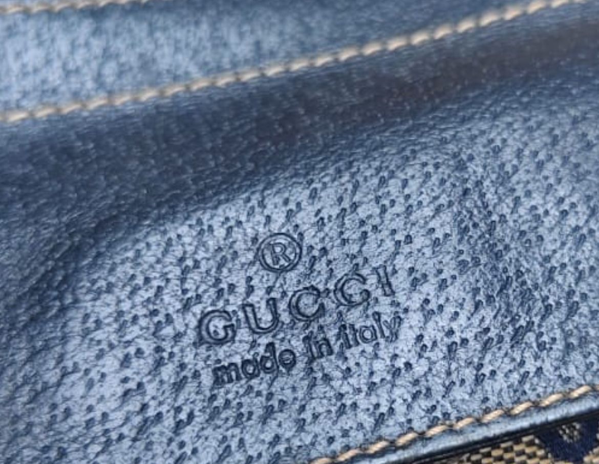 Gucci Authentic GUCCI BLUE GG Canvas lined pocket Belt bag Size ONE SIZE - 16 Thumbnail
