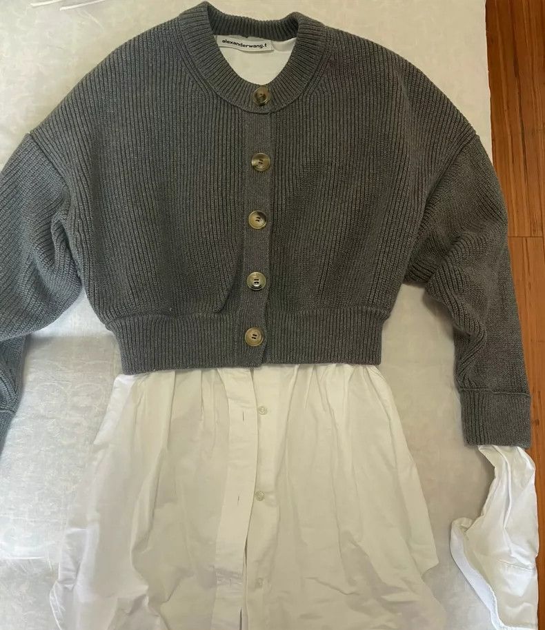 Alexander Wang Alexander Wang Layered Look Knit Cardigan Size XS / US 0-2 / IT 36-38 - 1 Thumbnail