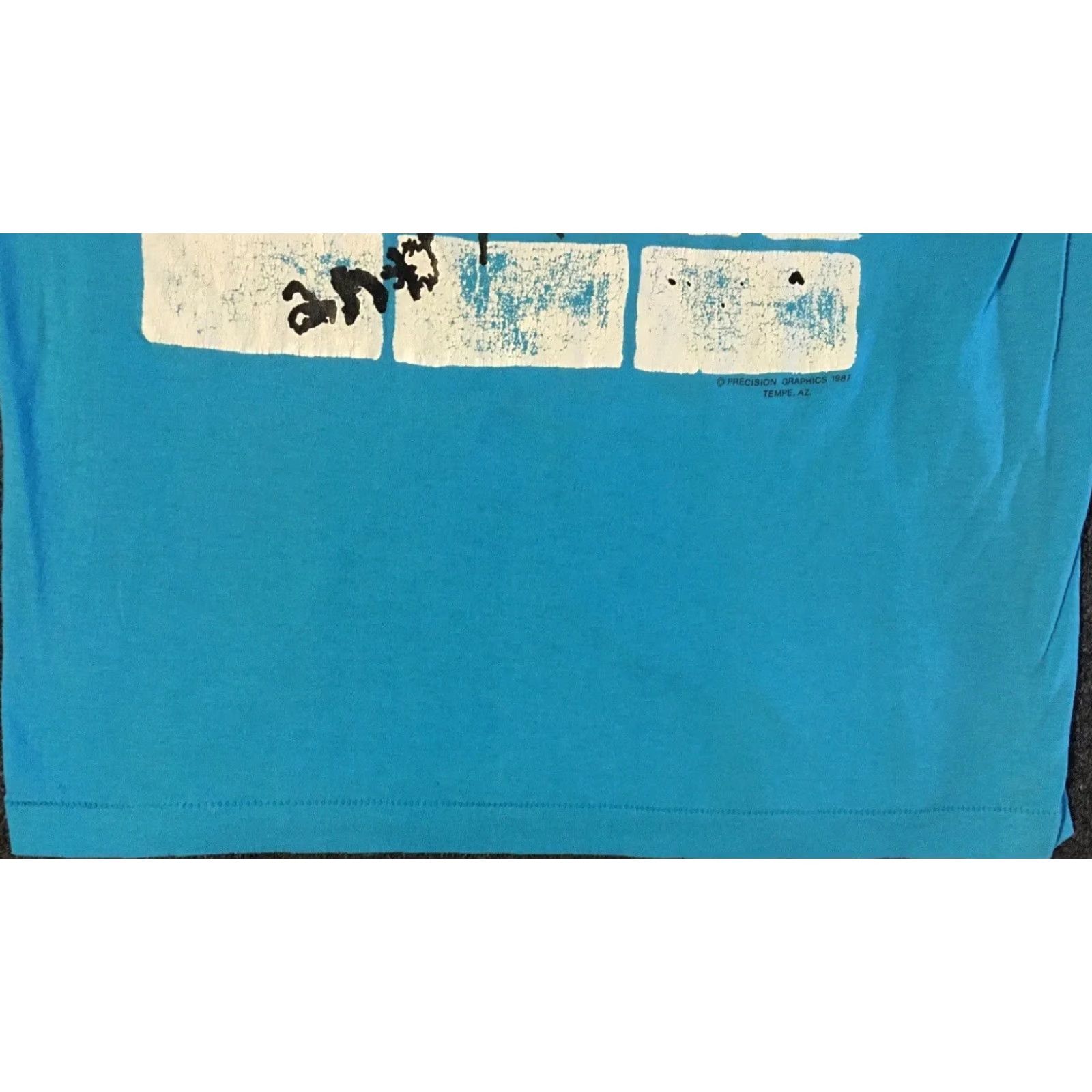 Vintage VINTAGE 80s Say No To Drugs & Alcohol Faded Shirt S Blue Men T-Shirt 420 90s Humor Graffiti Rock Retro California USA Single Stitch Size US S / EU 44-46 / 1 - 4 Thumbnail