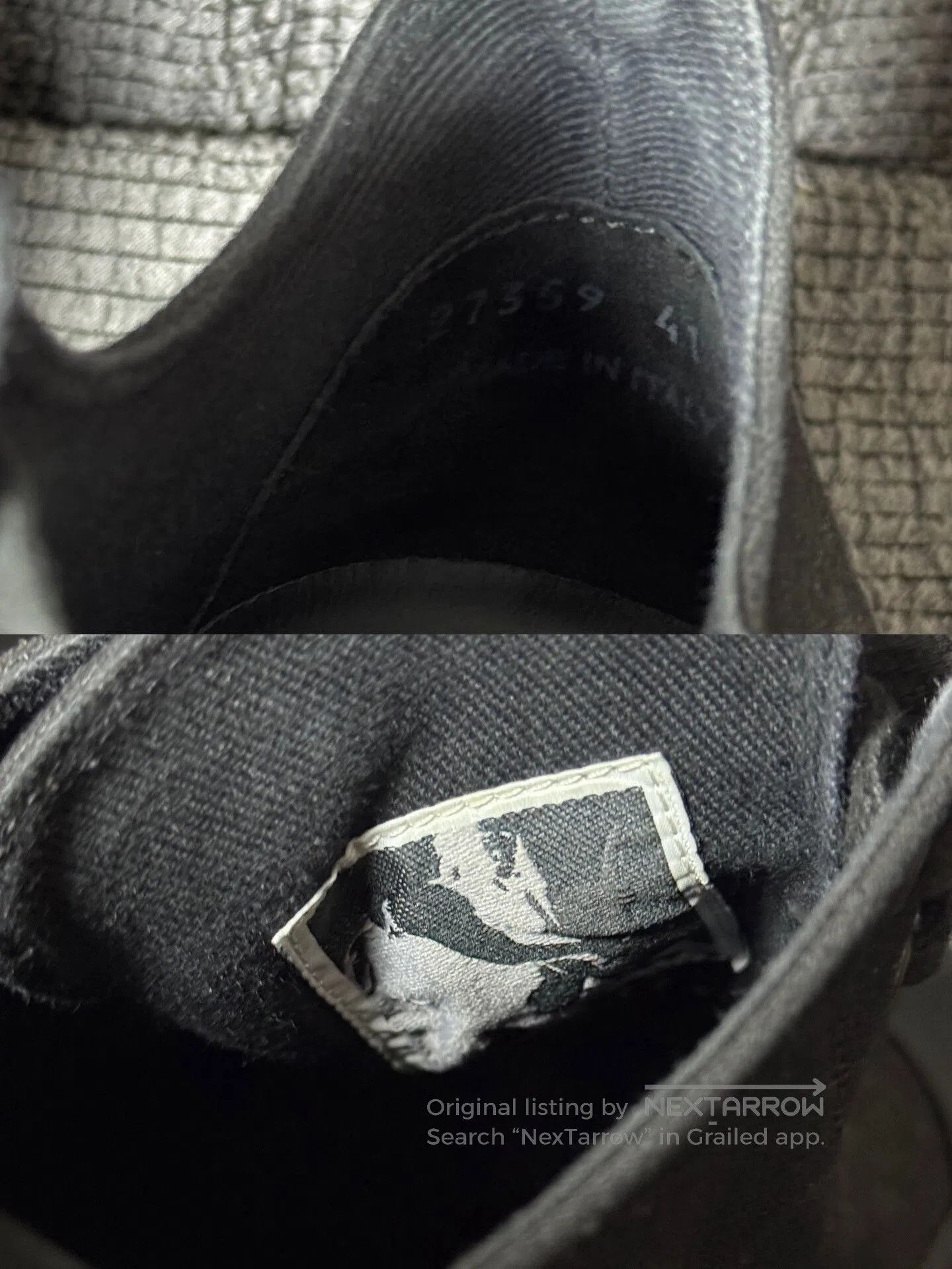 Rick Owens Rick Owens Black Tank Bottom Low Sneakers. Size US 8 / EU 41 - 9 Thumbnail