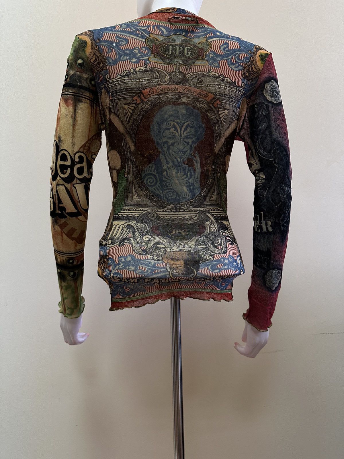 Jean Paul Gaultier Very Rare! Jean Paul Gaultier Ss96 Collage Mesh Shirt Size S Size S / US 4 / IT 40 - 8 Thumbnail