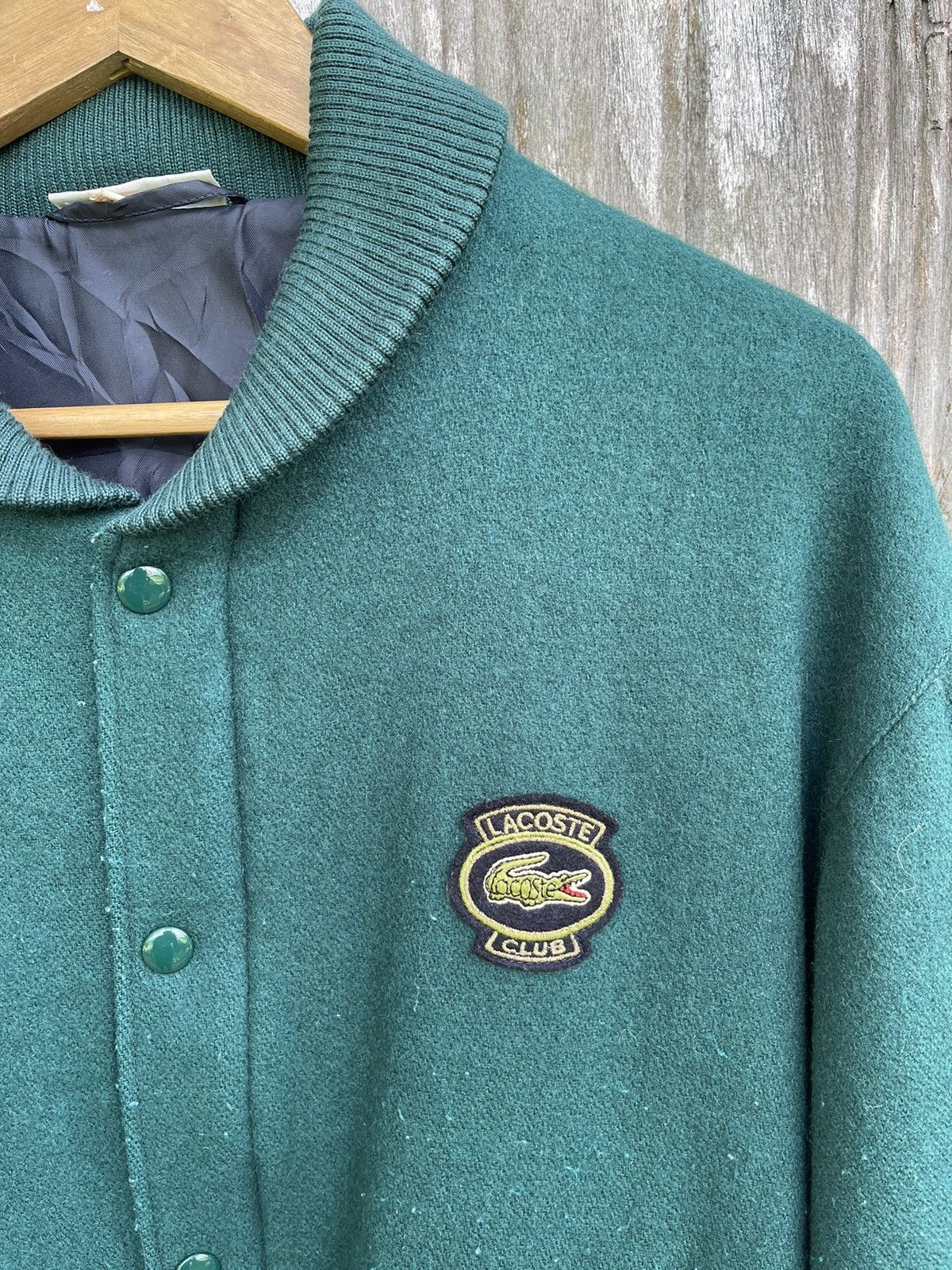 Lacoste Vintage Chemise Lacoste Wool Blend Snap Bomber Cardigan Size US M / EU 48-50 / 2 - 3 Thumbnail