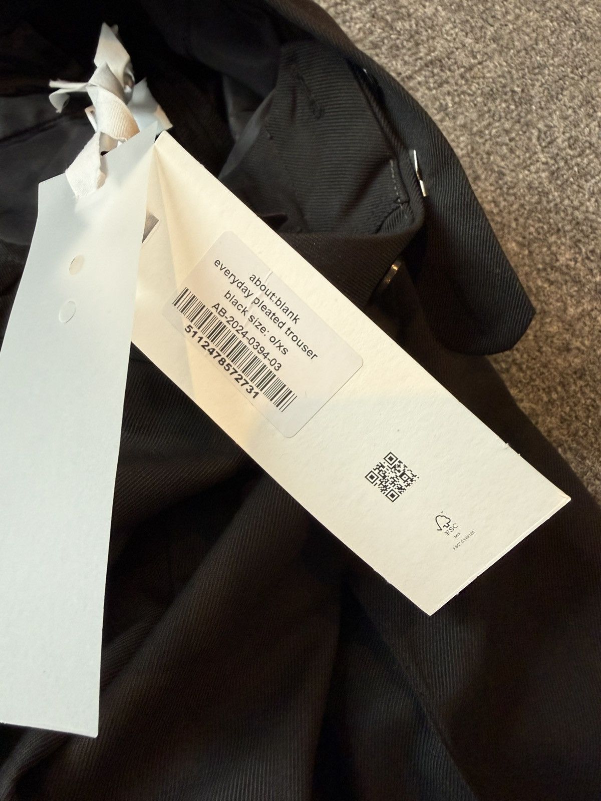About:Blank About Blank Everyday Pleated Trouser XS Size US 29 - 2 Thumbnail