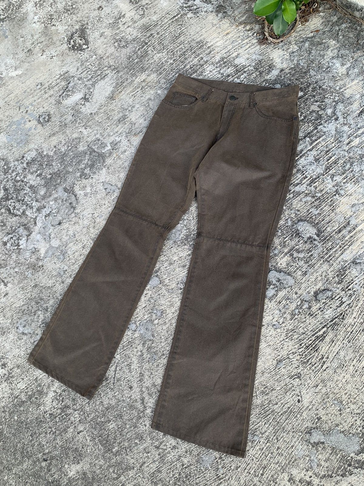Michel Klein Flare michel klein waxed pants Size 31" - 3 Thumbnail