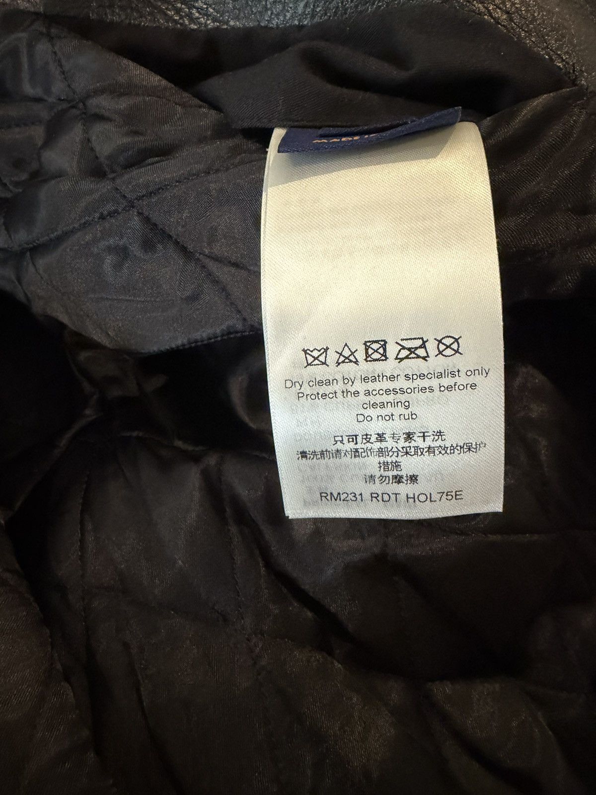 Louis Vuitton Louis Vuitton Virgil Abloh Leather Jacket Size US L / EU 52-54 / 3 - 8 Thumbnail
