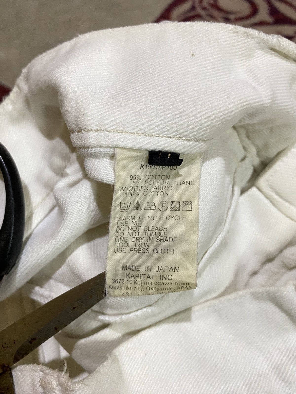 Kapital Kapital Japan Walt Pants White Denim Size US 26 / EU 42 - 8 Thumbnail