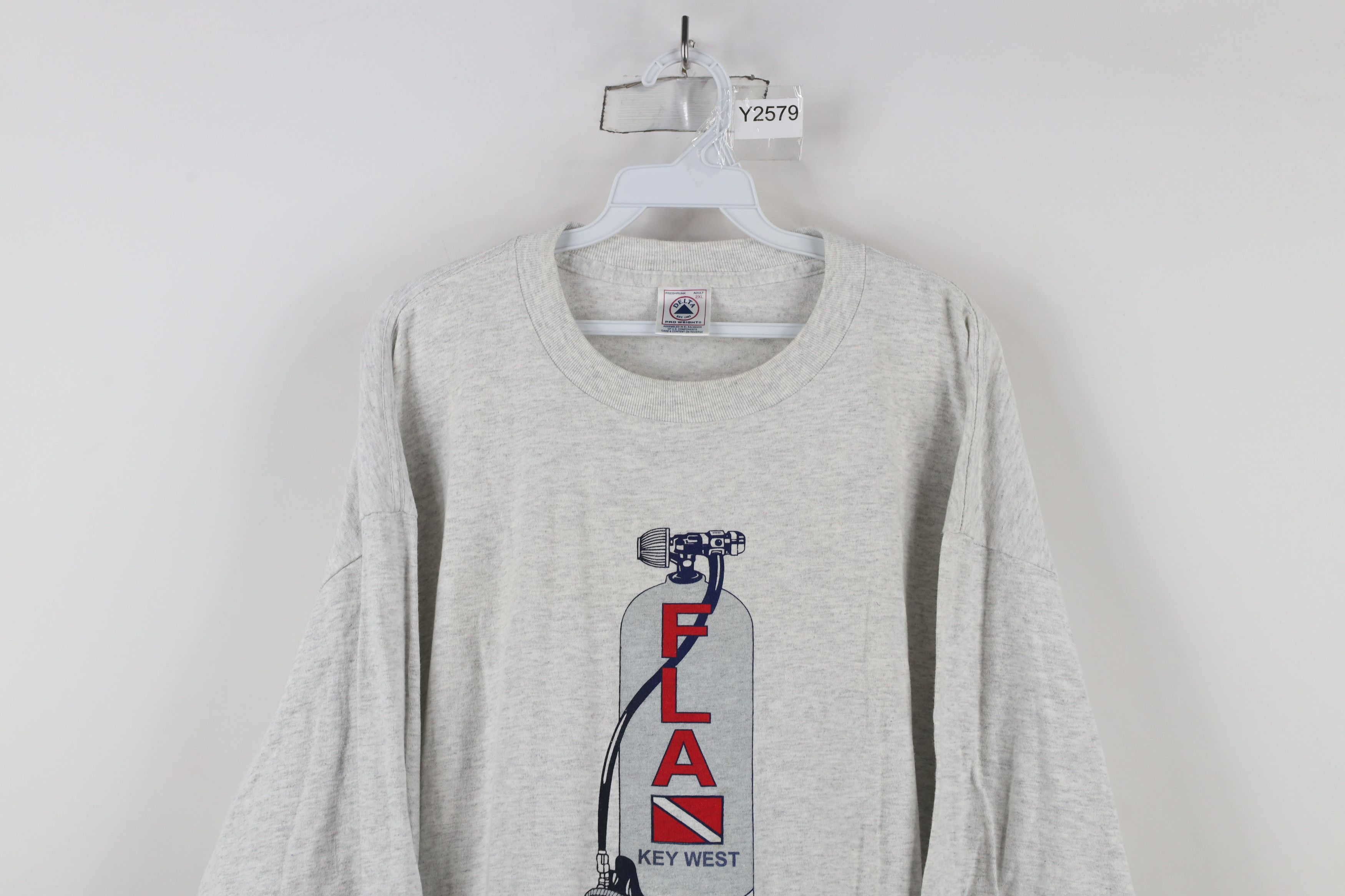 Vintage Vintage 90s Streetwear West Scuba Diving Long Sleeve T-Shirt Size US XXL / EU 58 / 5 - 2 Thumbnail