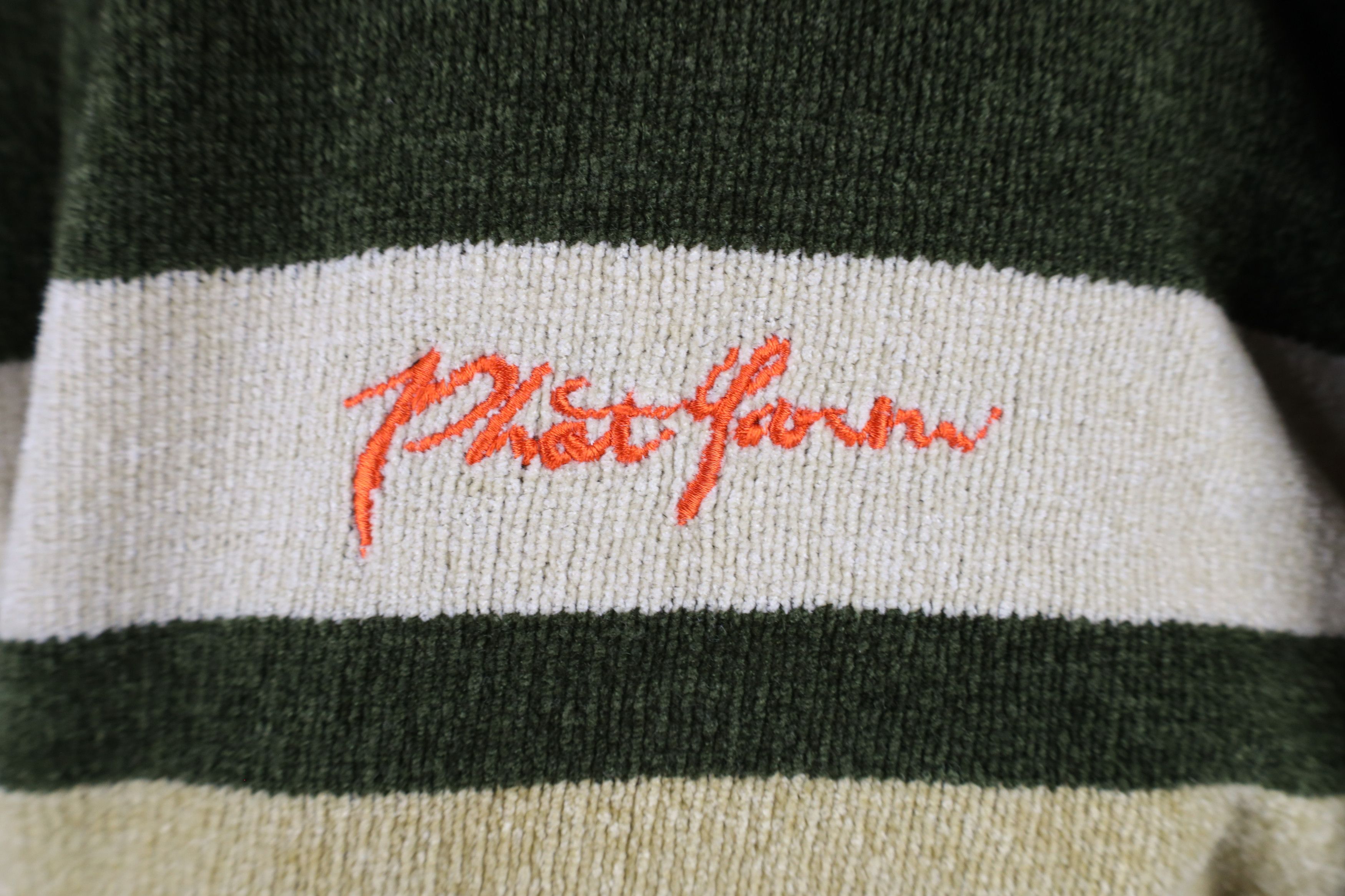 Phat Farm × Vintage Vintage 90s Y2K Phat Farm Striped Fleece Mock Neck Sweater Size US XXL / EU 58 / 5 - 4 Thumbnail