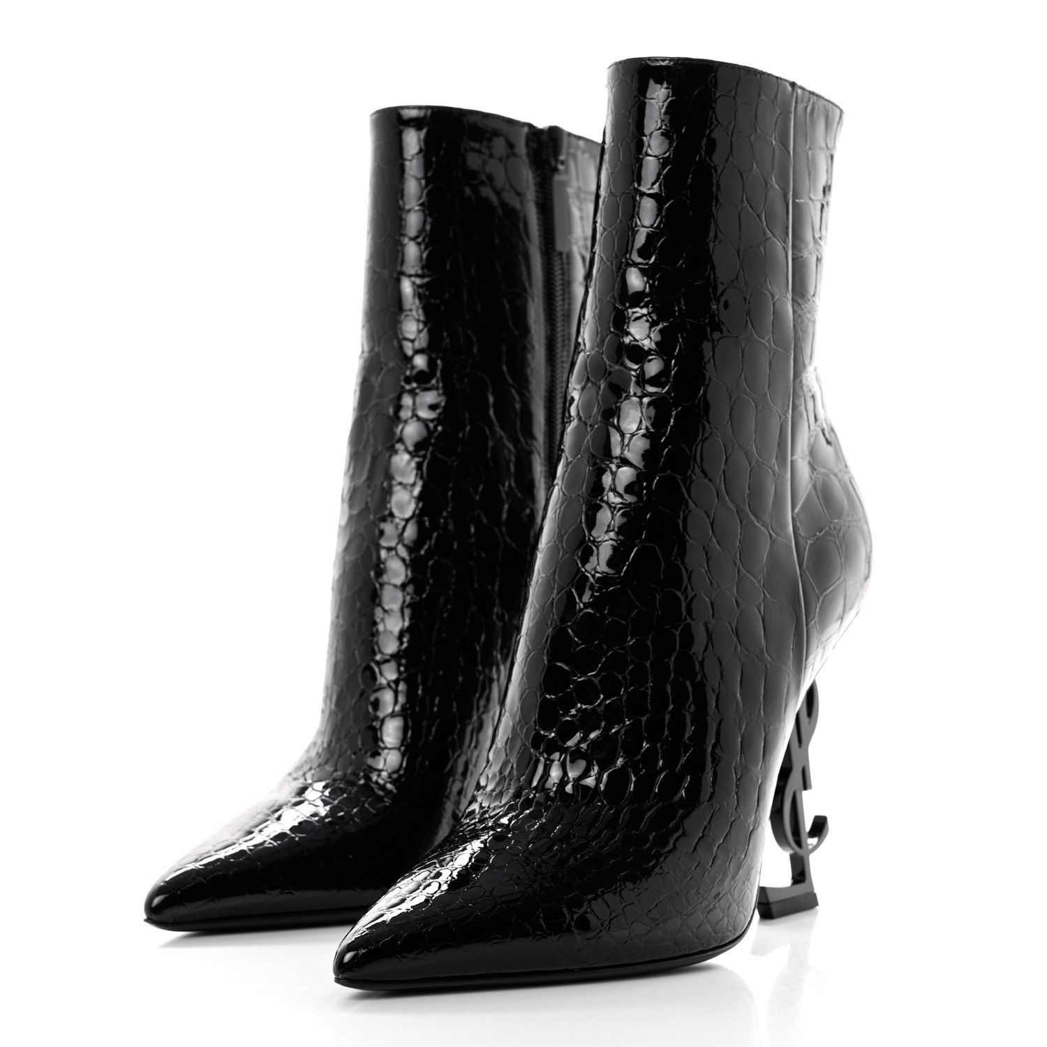Saint Laurent Paris o1bcso1str1124 Opyum Booties in Black Size US 7 / IT 37 - 2 Thumbnail
