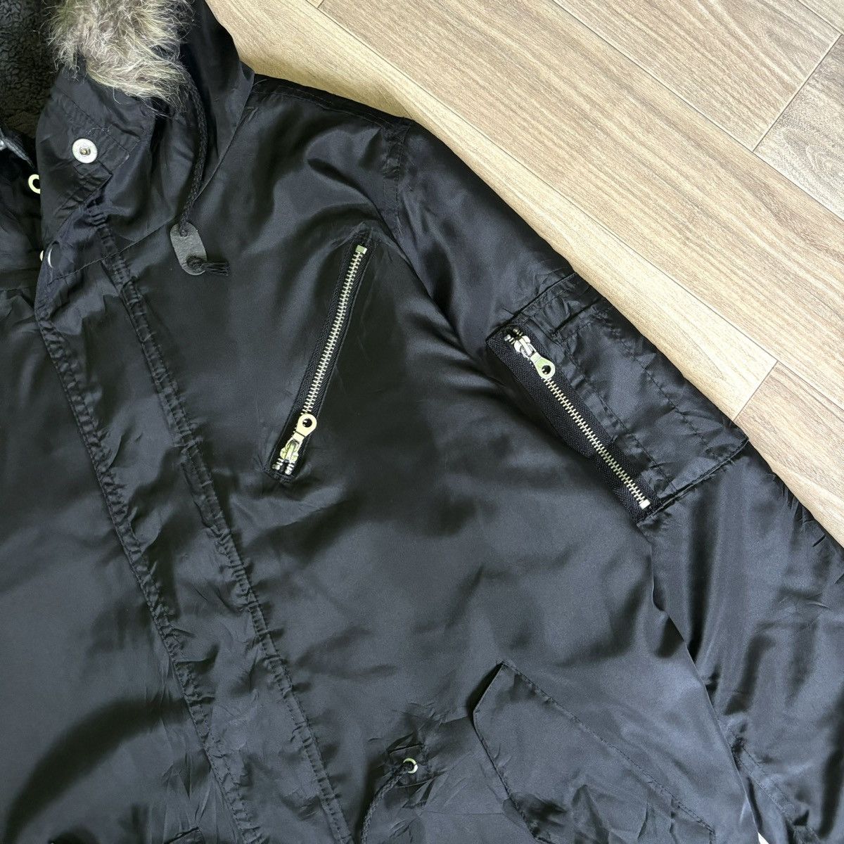Hysteric Glamour × If Six Was Nine × Le Grande Bleu (L.G.B.) Panaspur Fur jacket down puffer LGB ifsixwasnine Size US L / EU 52-54 / 3 - 7 Thumbnail