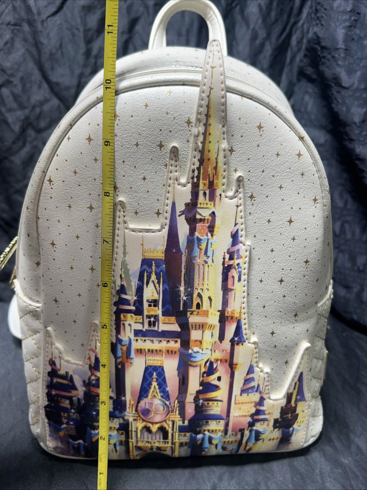 Other Loungefly Disney 50th Anniversary White Castle Mini Backpack Size ONE SIZE - 6 Thumbnail