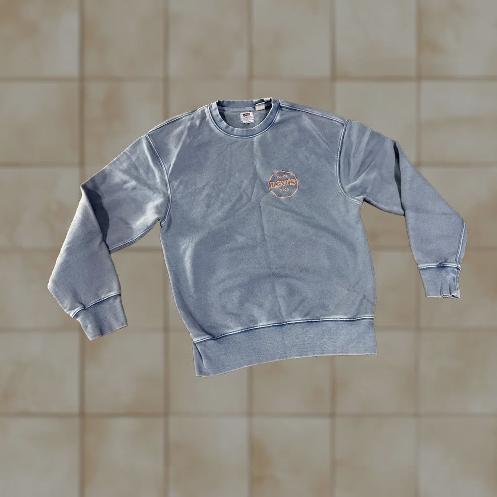 Levi's Levi's Sweatshirt Mens XS Blue Crewneck Pullover Logo Graphic Cotton Relaxed Size US XS / EU 42 / 0 - 1 Thumbnail