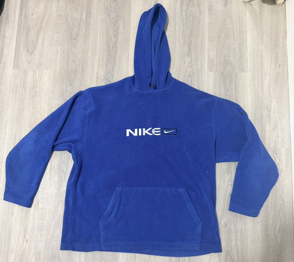 Nike Vintage Blue Nike Fleece Hoodie Size US XXL / EU 58 / 5 - 1 Thumbnail