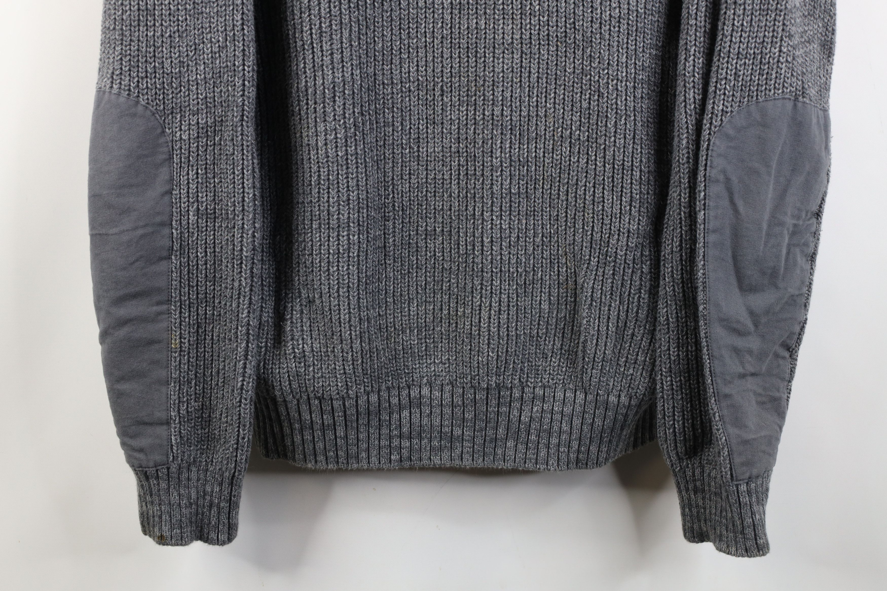 L.L. Bean Vintage LL Bean Ribbed Commando Elbow Patch Shawl Sweater Size US M / EU 48-50 / 2 - 3 Thumbnail