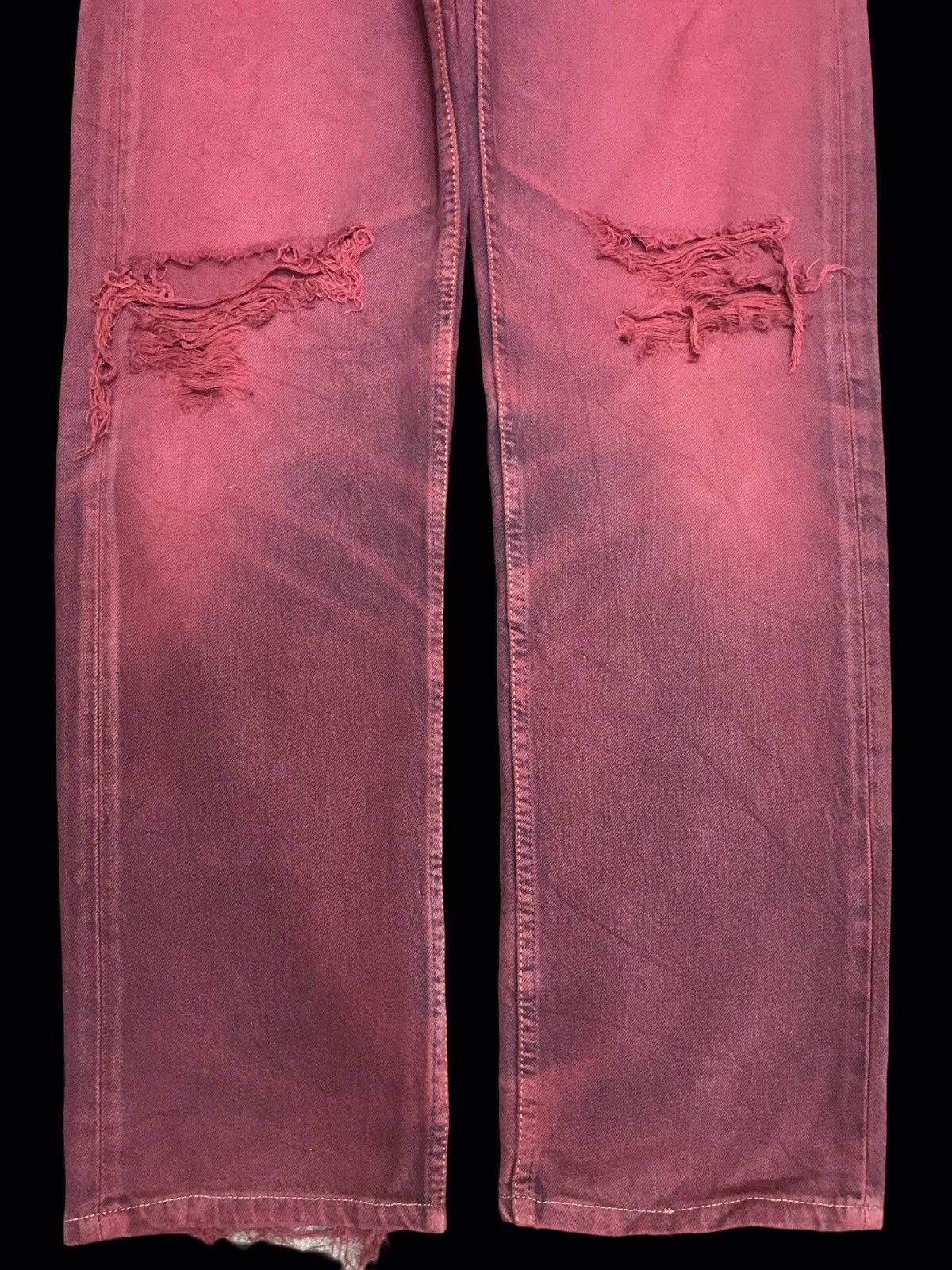Levi's × Vintage 💥90s STYLE💥Vintage Levis 501 Original Distrssed Denim F113 Size US 30 / EU 46 - 7 Thumbnail
