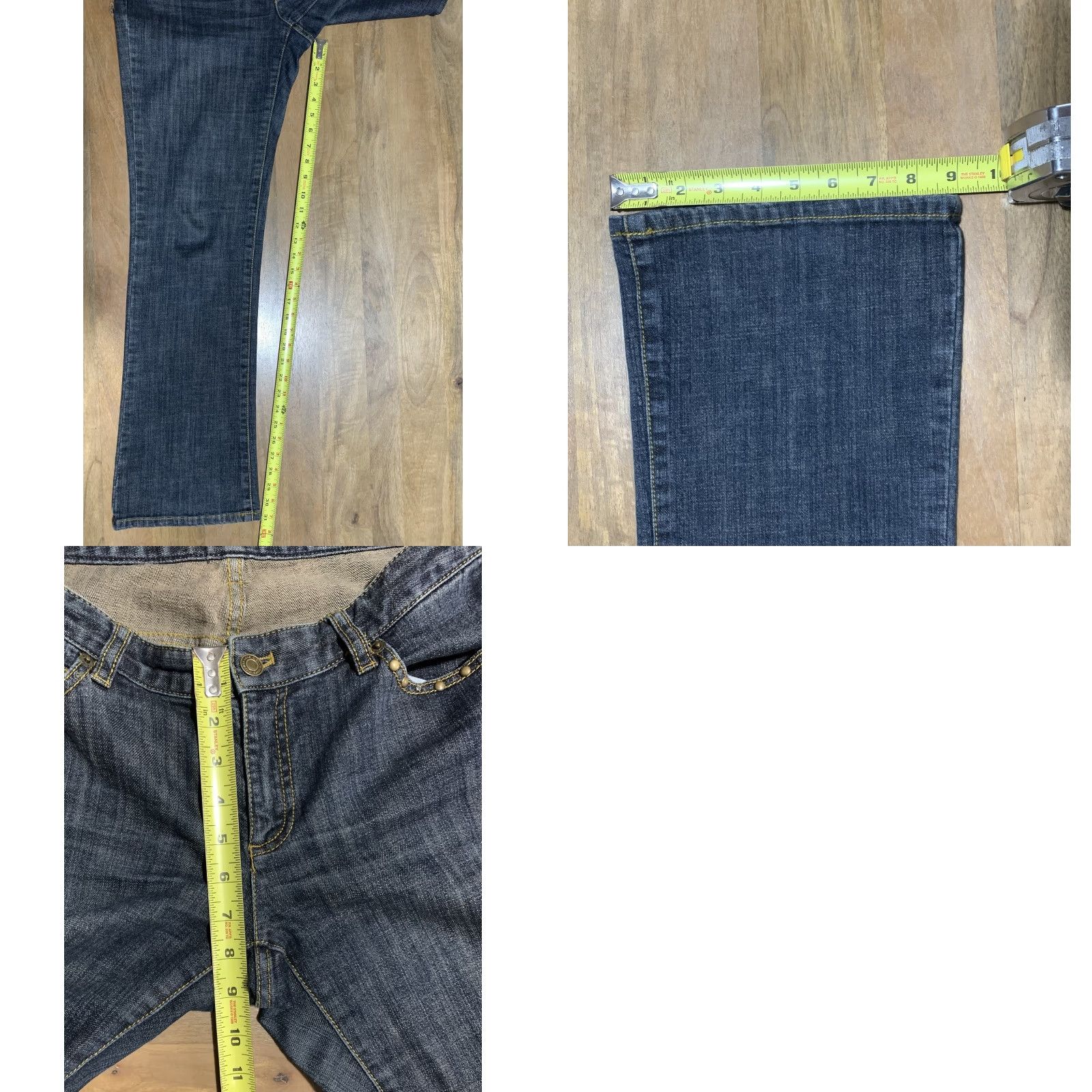 Michael Kors VINTAGE Michael Kors Jeans Womens 6 Bootcut 30x31 Blue Denim 5-Pocket Logo Studded Flap Pocket 90s Bohemian Retro 2000s Rock Mens Womens Girls Boys Size 28" / US 6 / IT 42 - 8 Thumbnail