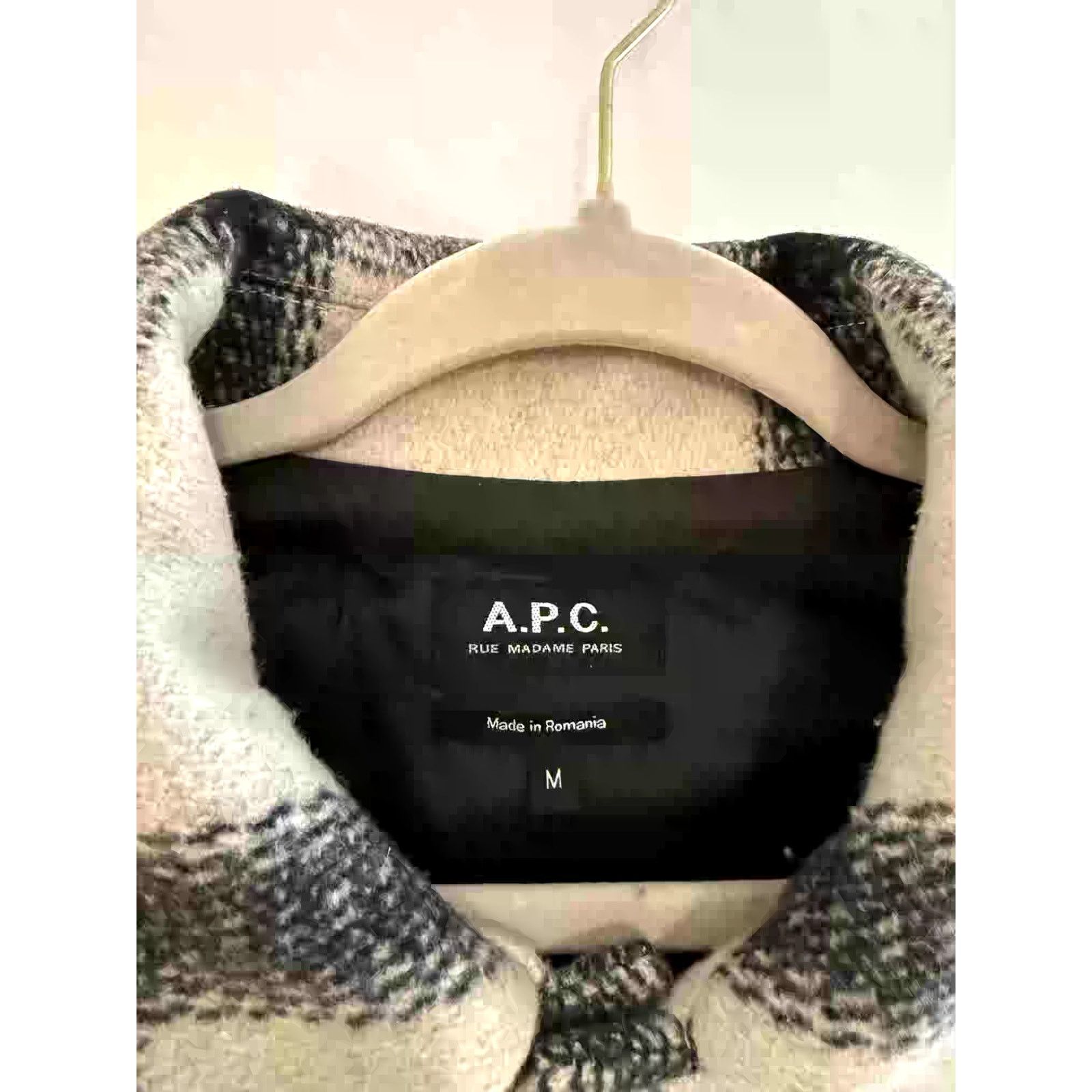 A.P.C. A.P.C. Black & White Men's Houndstooth Wool Coat Medium Size US M / EU 48-50 / 2 - 4 Thumbnail