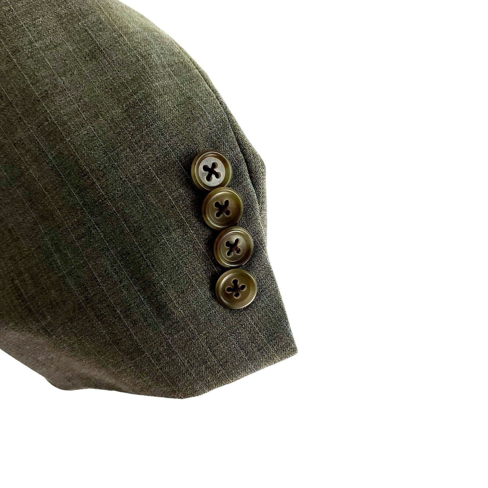 Hart Schaffner Marx Hart Schaffner Marx Gold Trumpeter Wool 2 Button Blazer 40R Size 40R - 4 Thumbnail