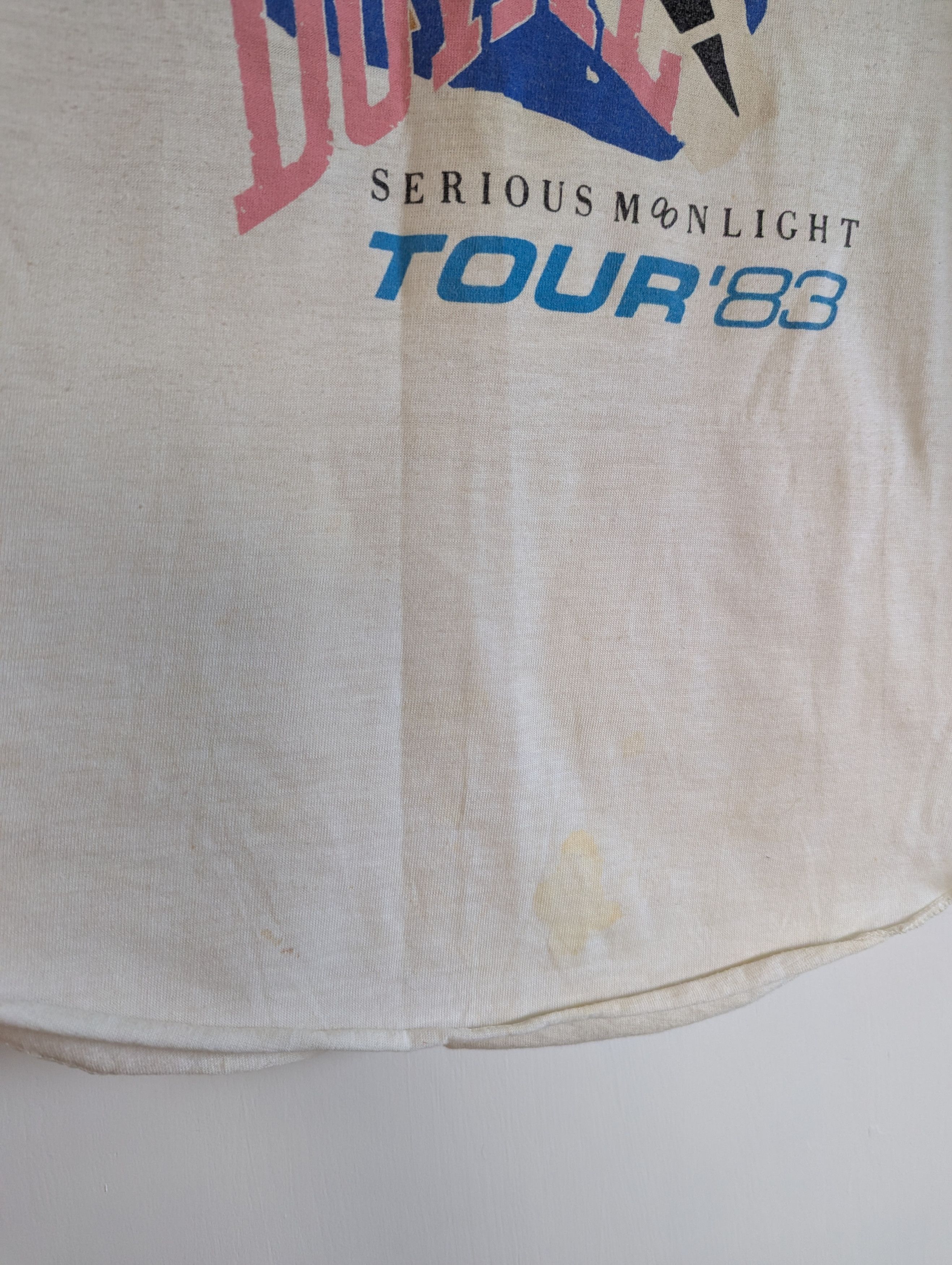 Band Tees VTG 80s DAVID BOWIE SERIOUS MOONLIGHT TOUR 83 RARE tshirt L Size US L / EU 52-54 / 3 - 3 Thumbnail
