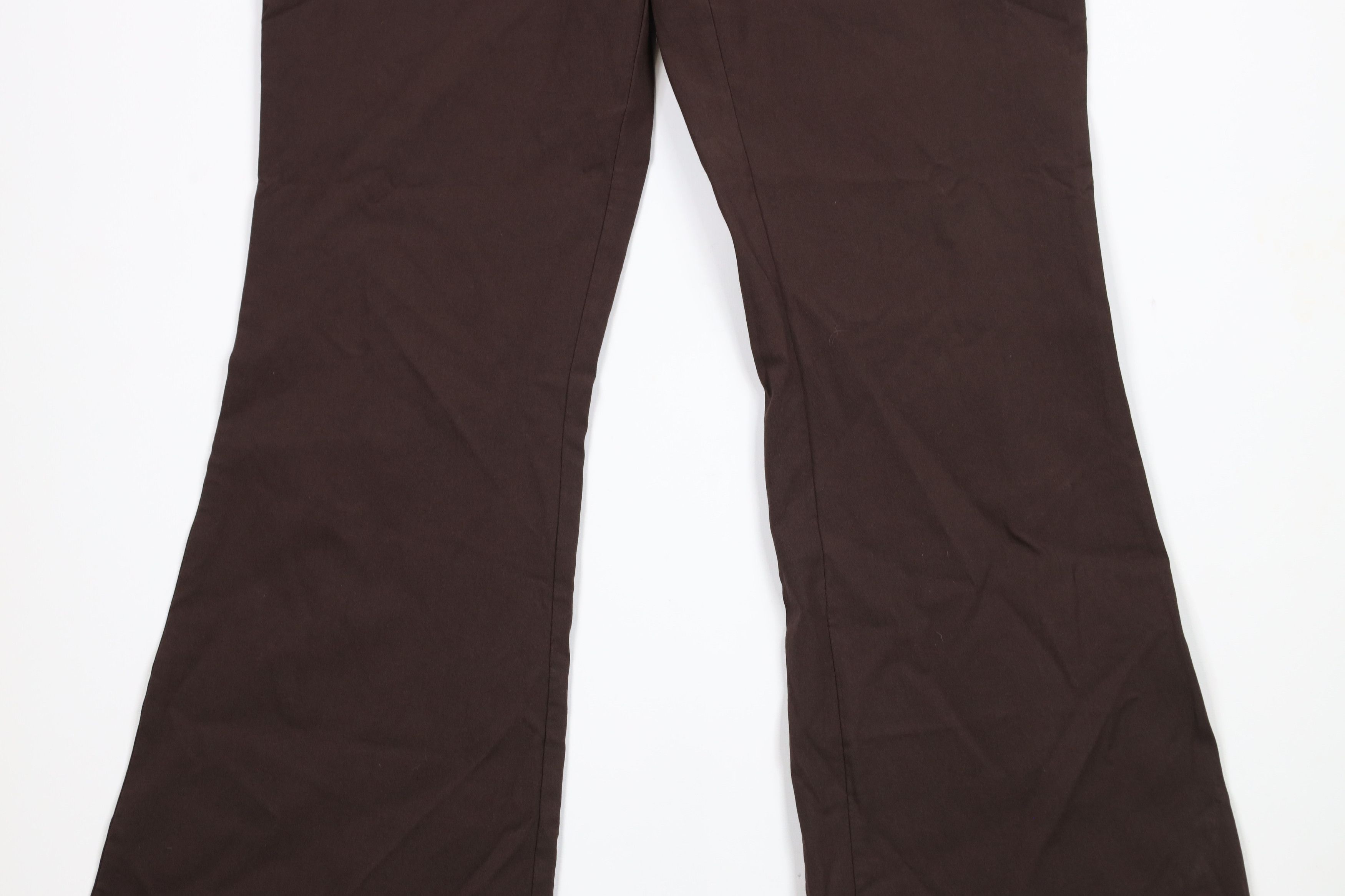 Express × Vintage Vintage 90s Express Flared Wide Leg Chino Pants Brown Size 30" / US 8 / IT 44 - 3 Thumbnail