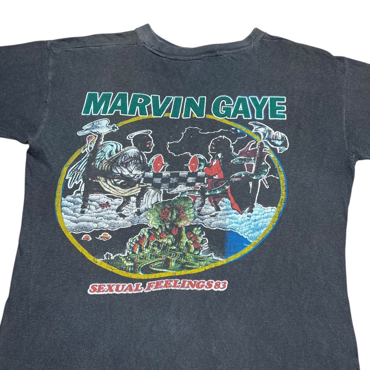 Rap Tees Vtg 1983 Marvin Gaye Sexual Feelings Sold Out Show T-Shirt Size US L / EU 52-54 / 3 - 12 Thumbnail