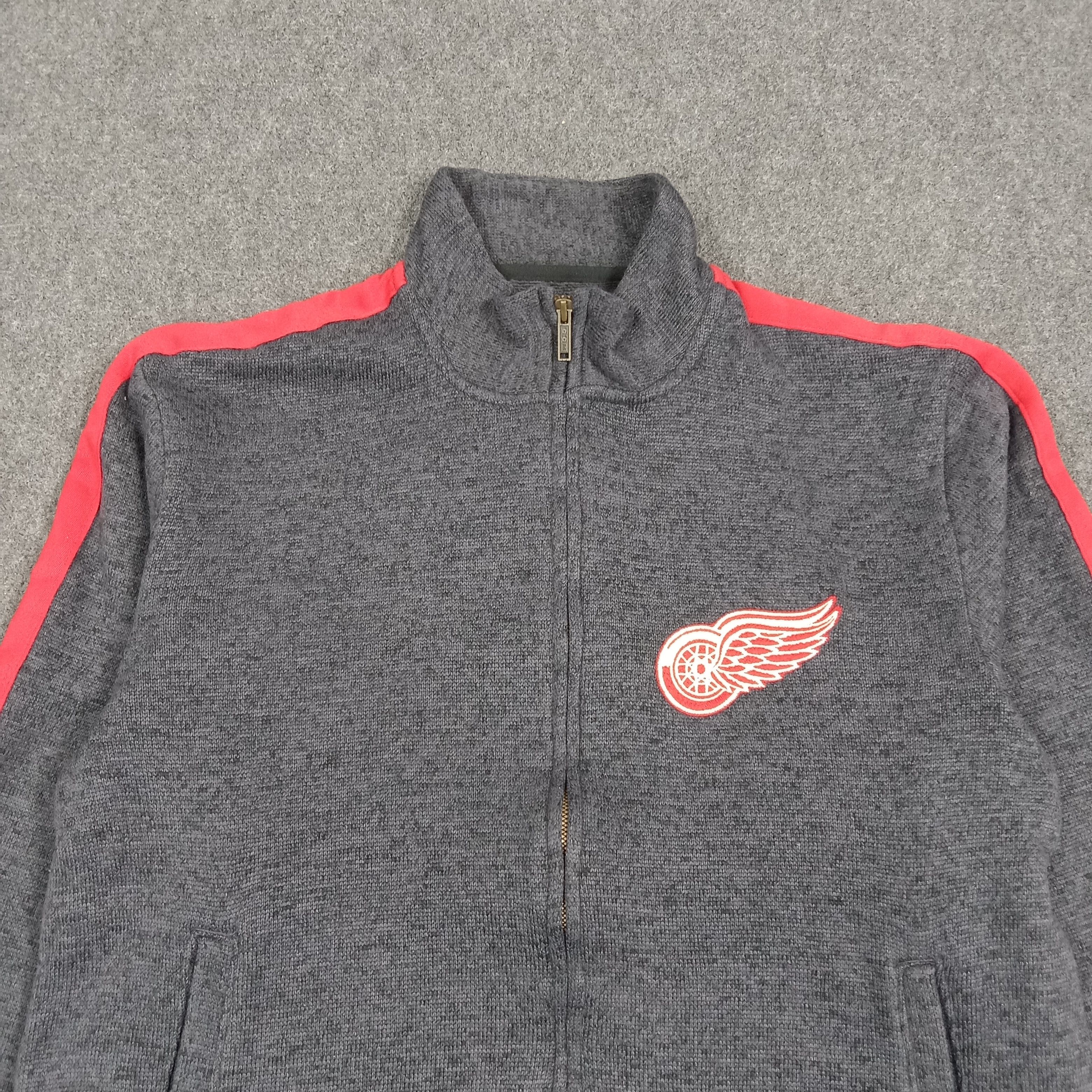 NHL CCM Detroit Red Wings Hockey Team Zipper Sweater C273N12 Size US L / EU 52-54 / 3 - 3 Thumbnail