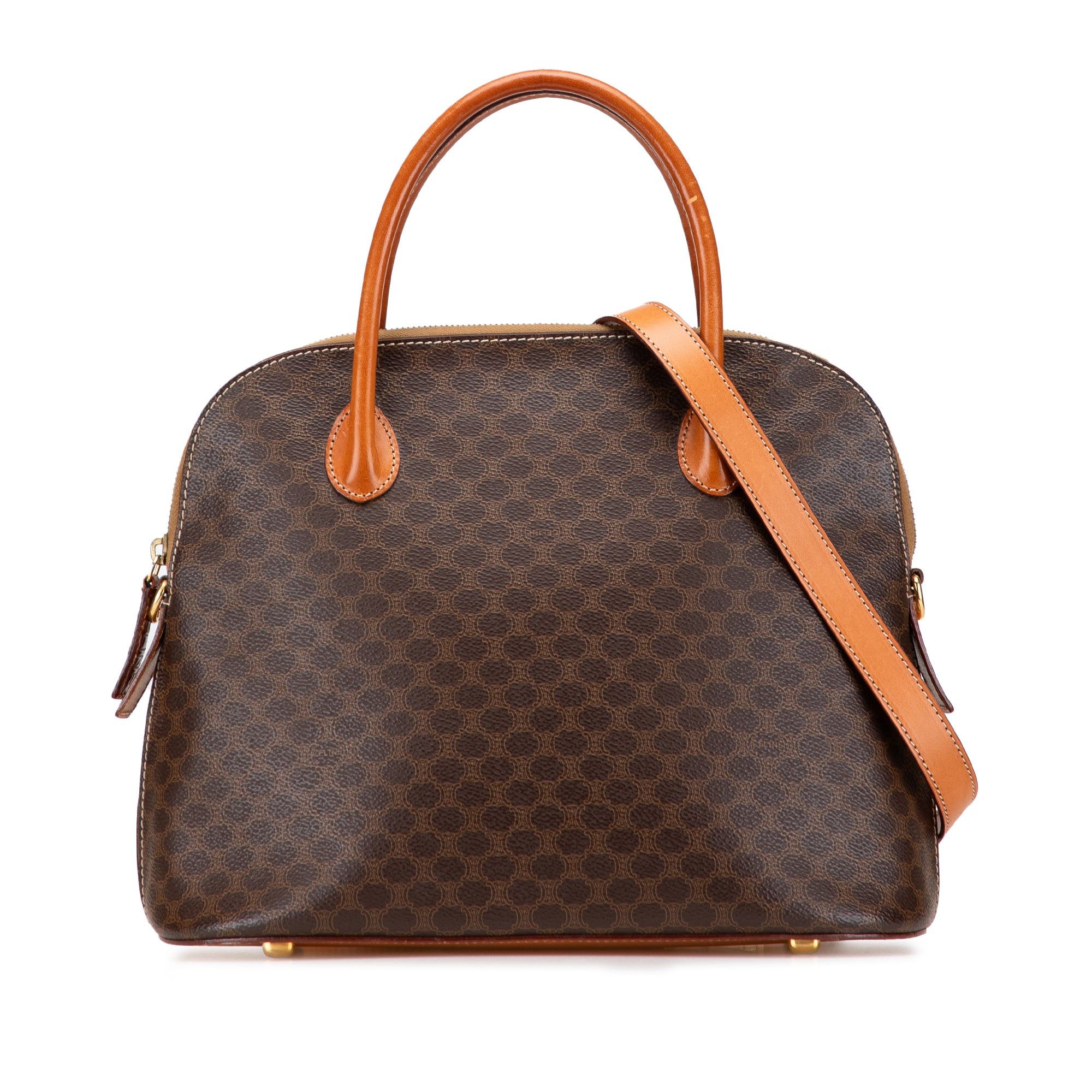 Celine Macadam Coated Canvas Dome Satchel Size ONE SIZE - 1 Thumbnail
