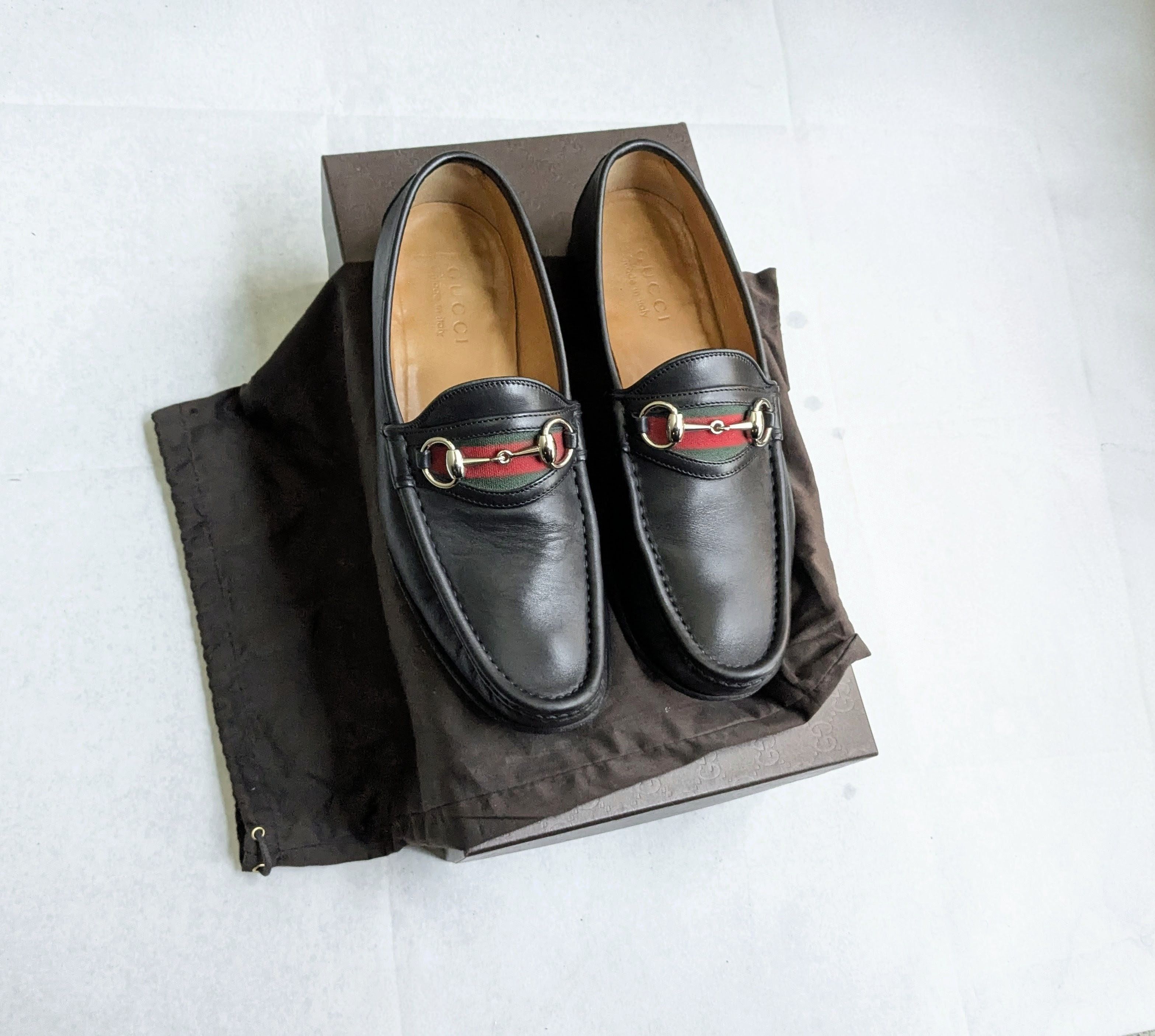 Gucci Gucci Horsebit Loafers Black Leather Men 8 Size US 8 / EU 41 - 1 Thumbnail