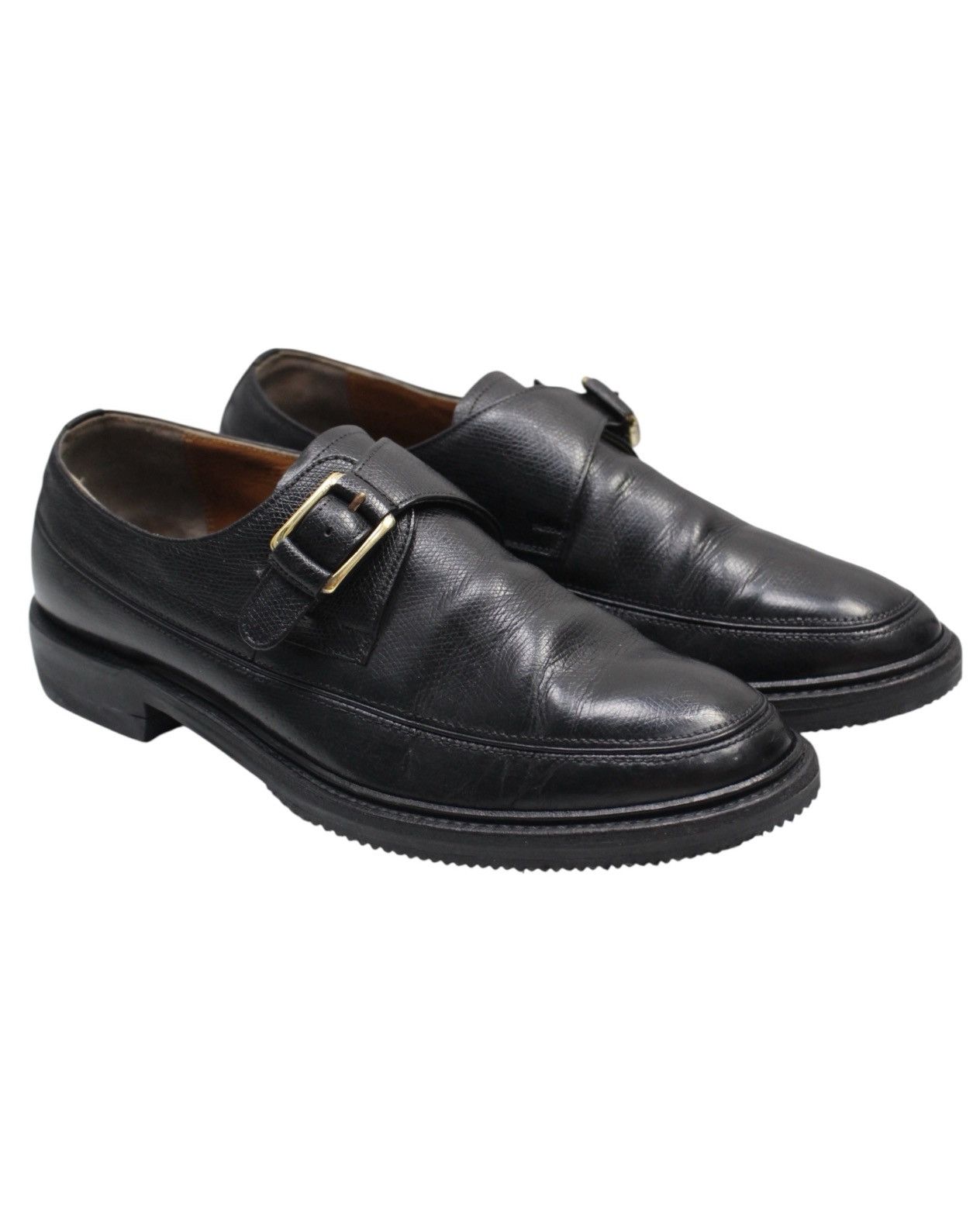 Japanese Brand × REGAL × Vintage 1990S REGAL IMPERIAL GRADE BLACK MONK STRAP SHOES Size US 8 / EU 41 - 2 Thumbnail