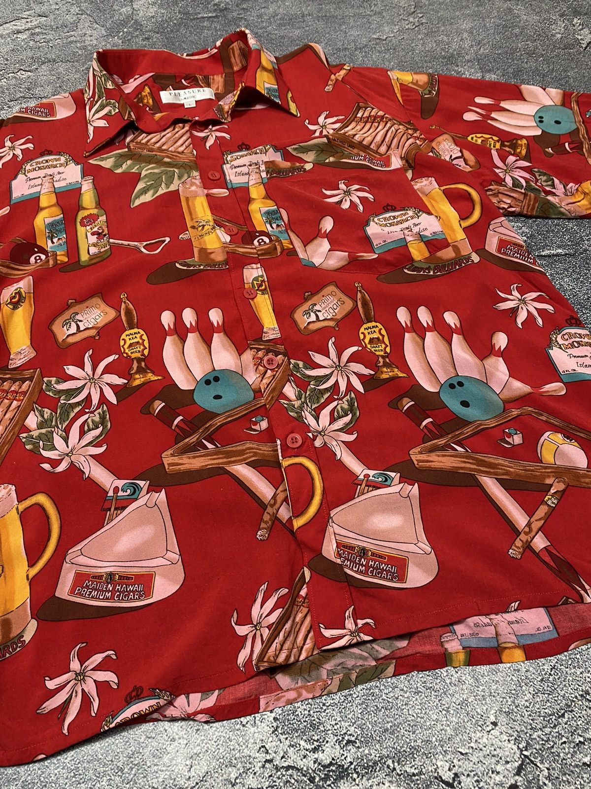 Japanese Brand × Vintage Vintage PLEASURE Nordic Hawaii Mambo shirt Size US L / EU 52-54 / 3 - 5 Thumbnail