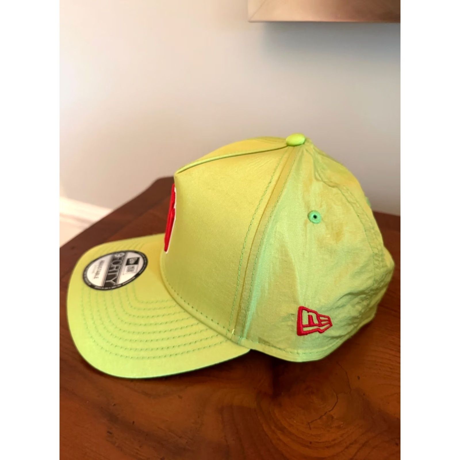 New Era New Era Yankees Baseball Cap Hat 9F NY 1996 World Series Neon Green Adjustable Men Size ONE SIZE - 4 Thumbnail