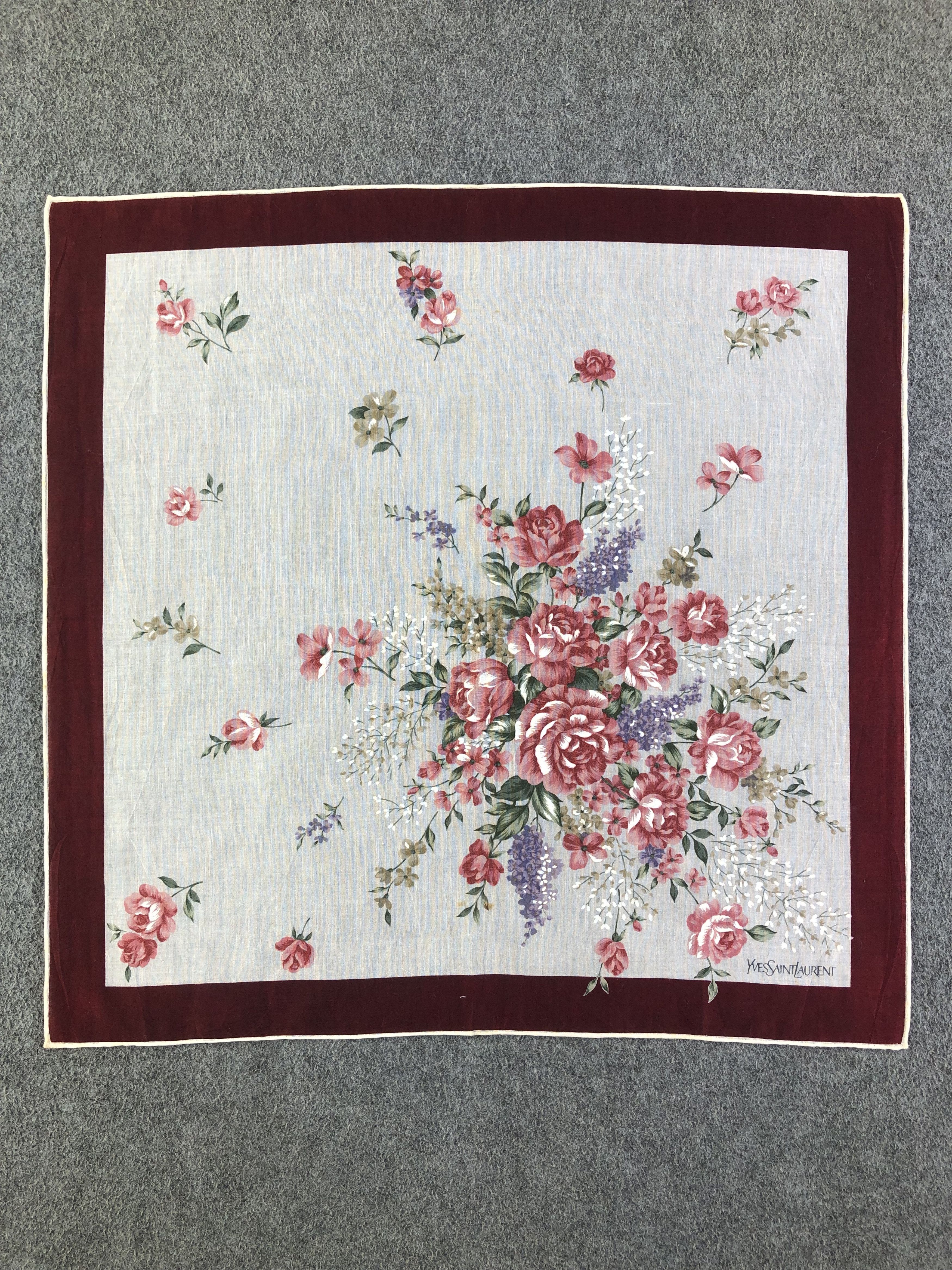 Yves Saint Laurent Yves Saint Laurent Handkerchief / Bandana / Neckerchief C367 Size ONE SIZE - 4 Thumbnail