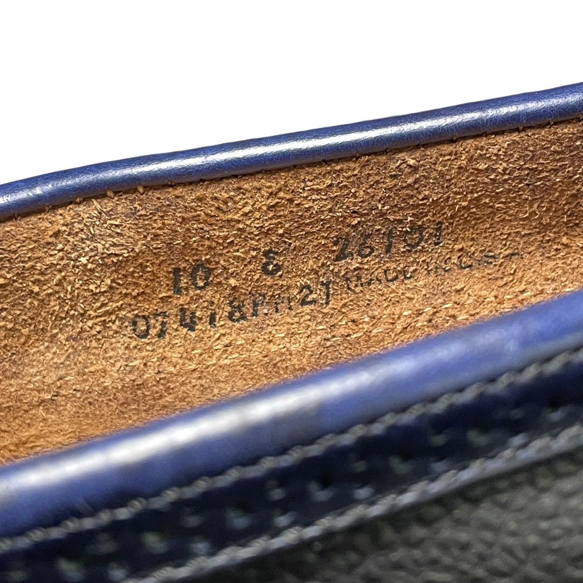 Yuketen VINTAGE Yuketen Kiltie Two-tone Blue/Black Leather Loafers Size US 10 / EU 43 - 6 Thumbnail