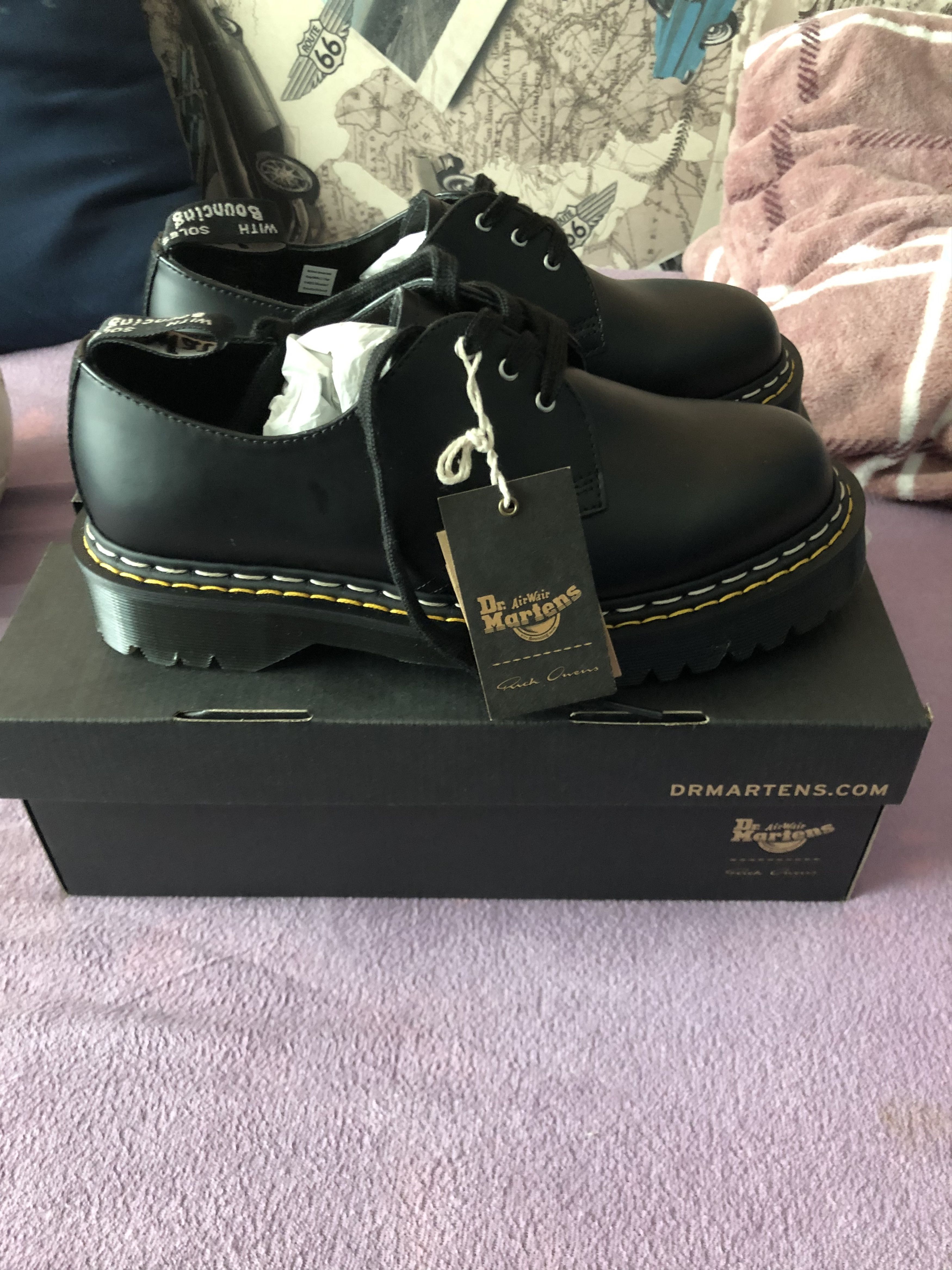 Rick Owens Dr.Martens x Rick Owens Bex 1461 EU42/US9/UK8 BNWT | Grailed