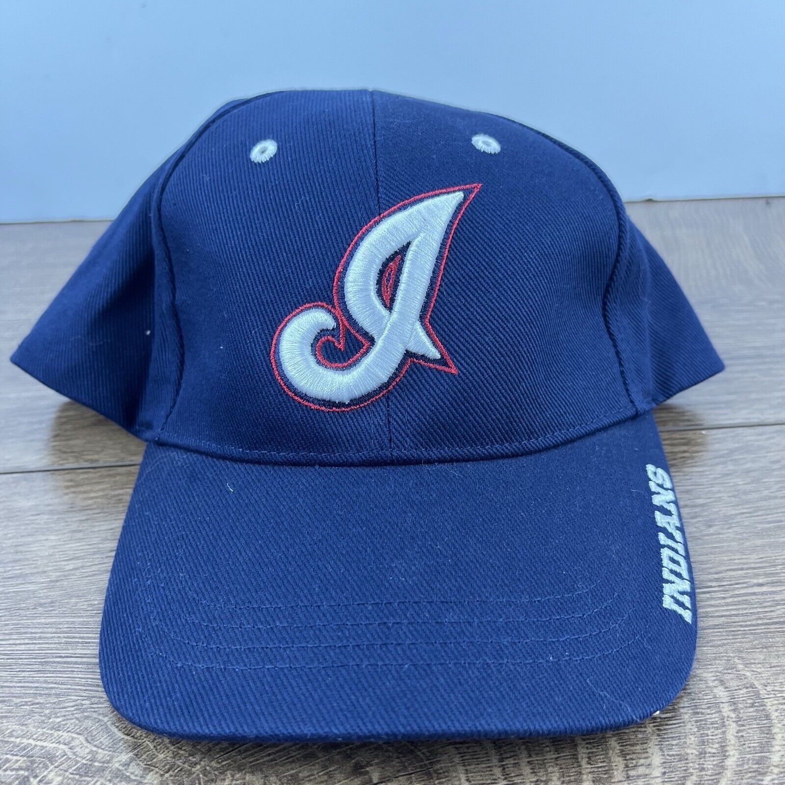 Other Cleveland Indians MLB Hat Indians Blue Adjustable Hat Blue A Size ONE SIZE - 2 Thumbnail
