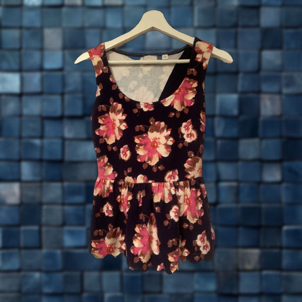 Anthropologie Anthropologie Women’s Blouse Camisole Sleeveless Floral Pattern XS Blue Classic Work Career Elegant 90s? Size XS / US 0-2 / IT 36-38 - 1 Thumbnail
