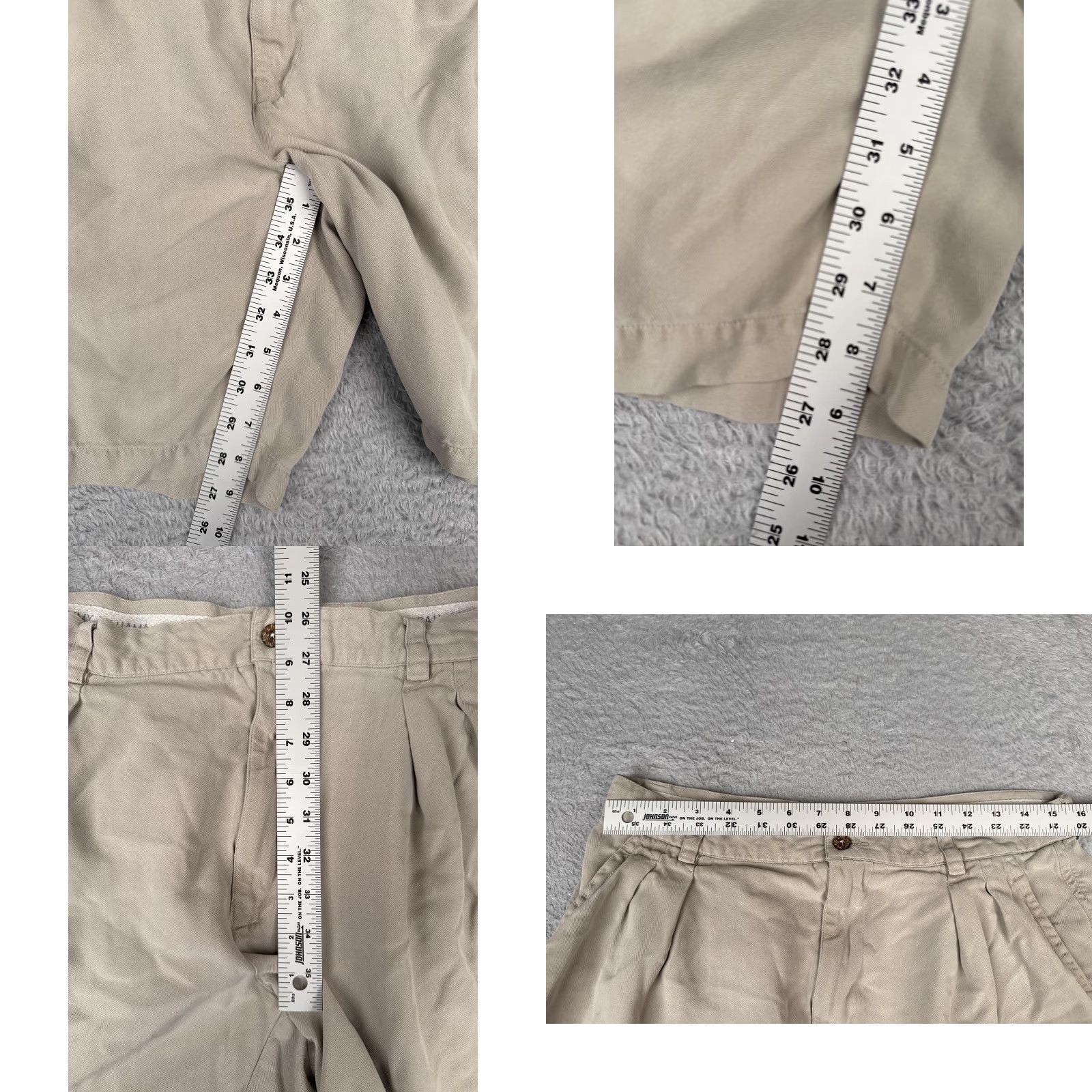 Tommy Bahama VINTAGE? No. Just Tommy Bahama Relax Chino Shorts Mens 34 Khaki Tan Silk 100% Relaxed Pleated Beach Casual Size US 34 / EU 50 - 8 Thumbnail