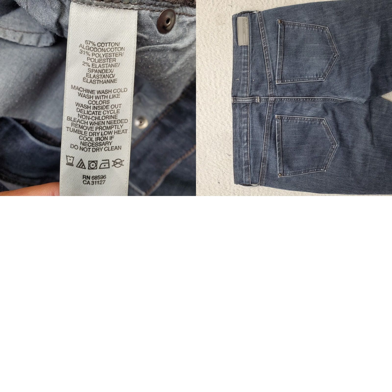 DKNY DKNY Jeans Womens 2 Dark Blue Denim 5 Pocket Skinny Regular Waist 31 Inseam 30.5" Casual Jeans Womens Size 2 Blue Denim Dark Wash Size 26" / US 2 / IT 38 - 8 Thumbnail