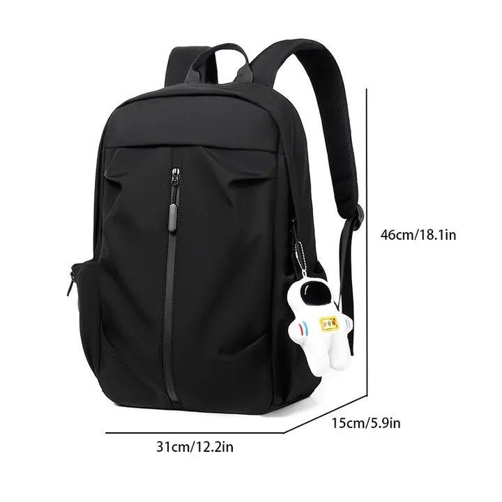Vintage 14 Inch Large Capacity Leisure Schoolbag Sports Size ONE SIZE - 3 Thumbnail