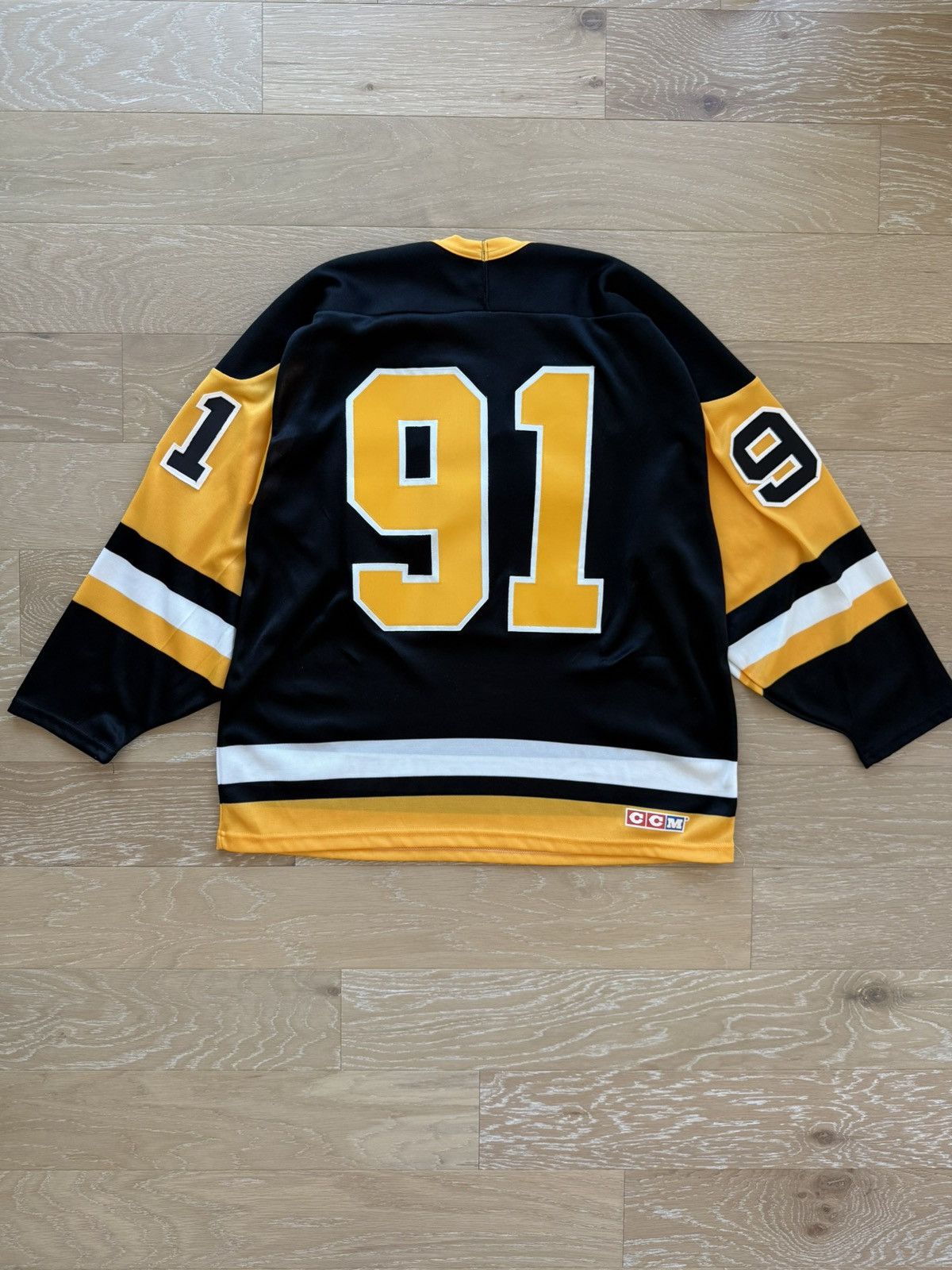 Ccm Vintage CCM Pittsburgh Penguins Jersey 1991 Stanley Cup Size US L / EU 52-54 / 3 - 8 Thumbnail
