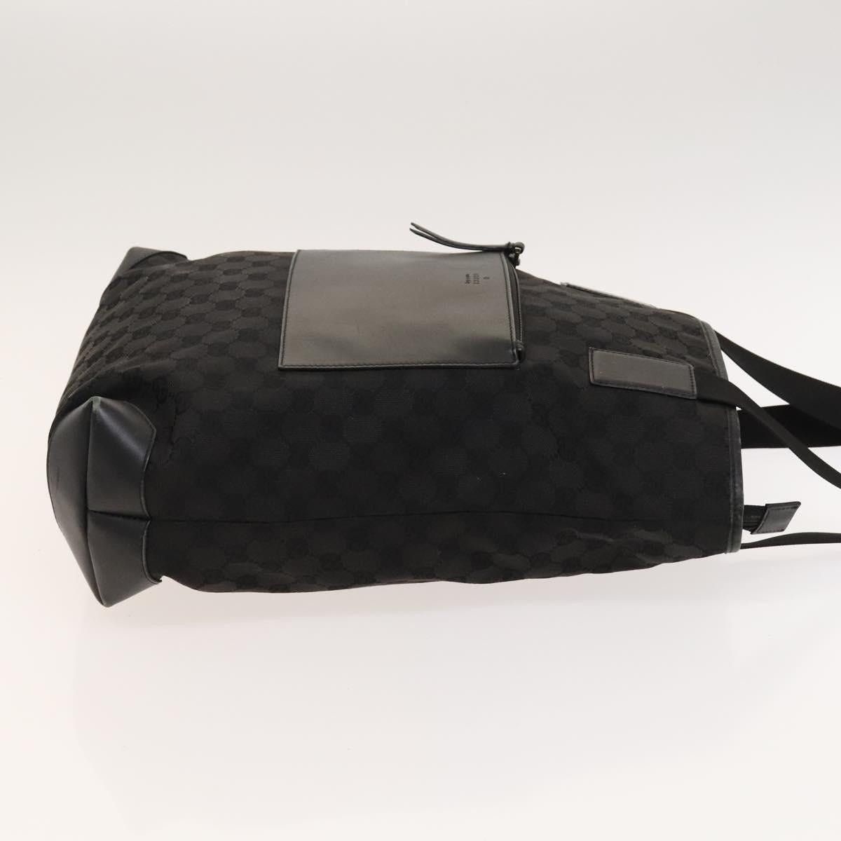 Gucci GUCCI GG Canvas Tote Bag Black Silver Size ONE SIZE - 4 Thumbnail