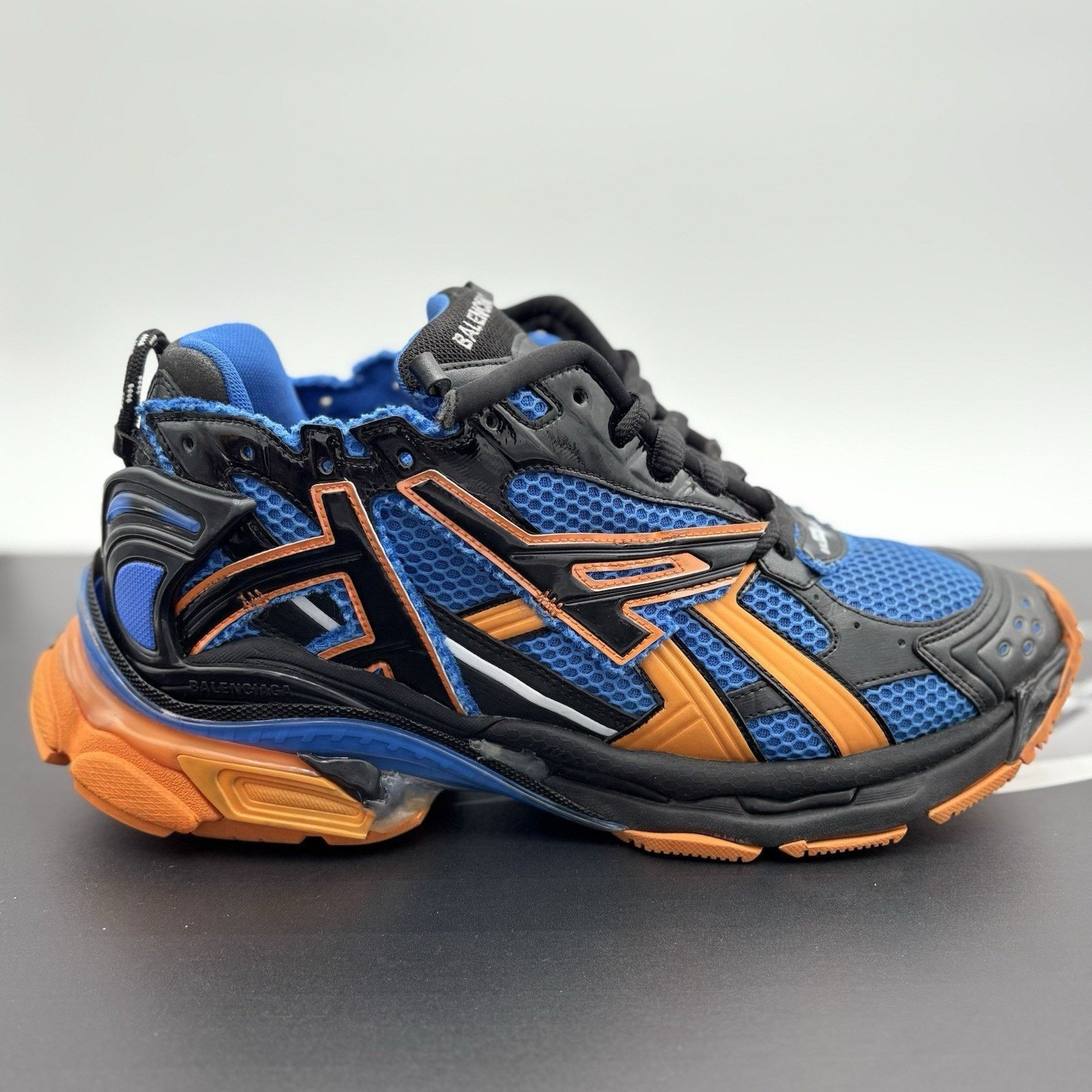 Balenciaga Balenciaga Runner ' Blue Orange Black ' | SUPER CLEAN! Size US 13 / EU 46 - 2 Thumbnail