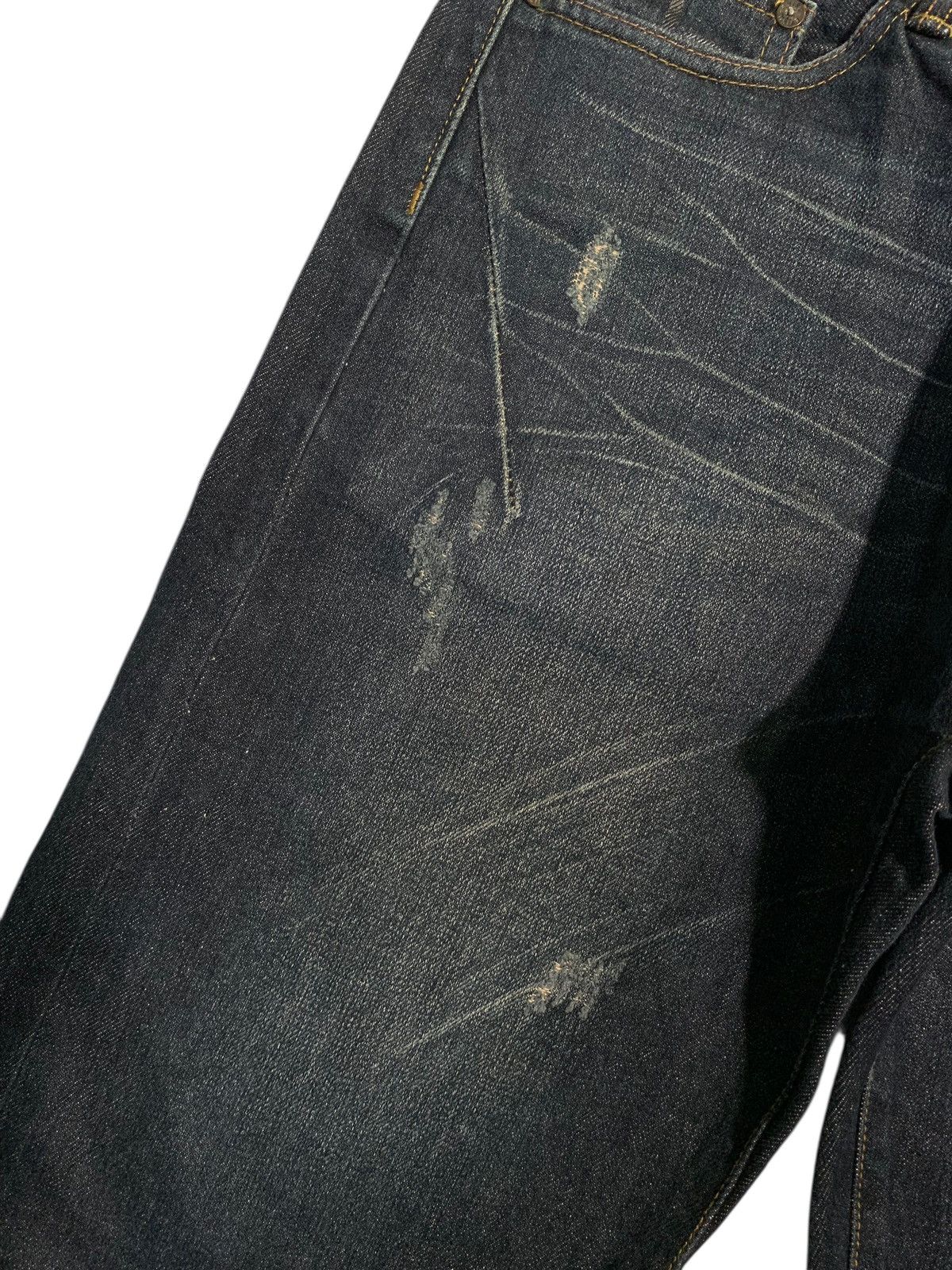 Evisu EVISU SEAGULL SELVEDGE 13OZ BUTTON FLY SHORT DENIM Size US 33 - 14 Thumbnail