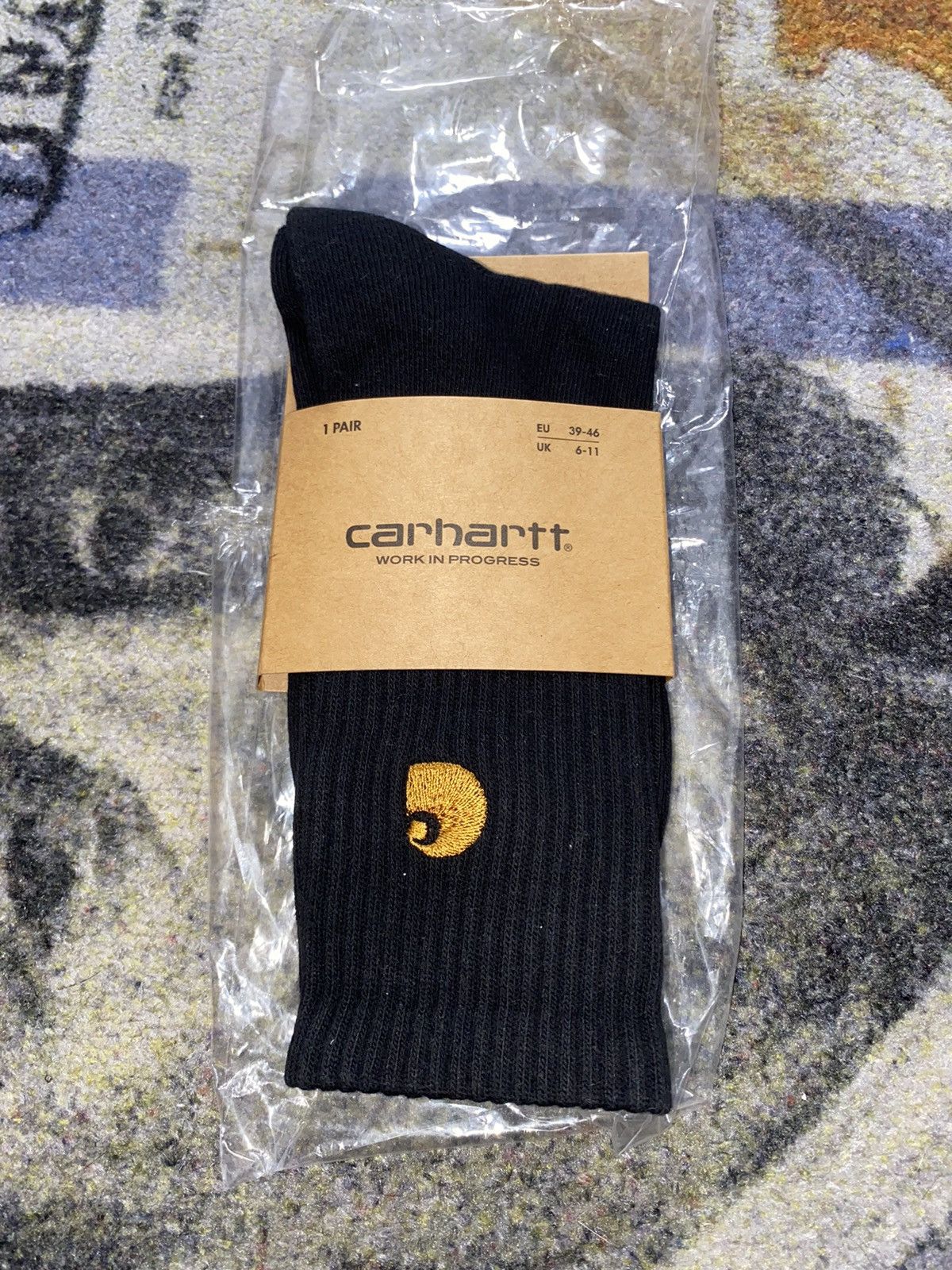 Carhartt × Carhartt Wip Carhartt Work In Progress Grant Logo Crew Socks Size ONE SIZE - 1 Thumbnail