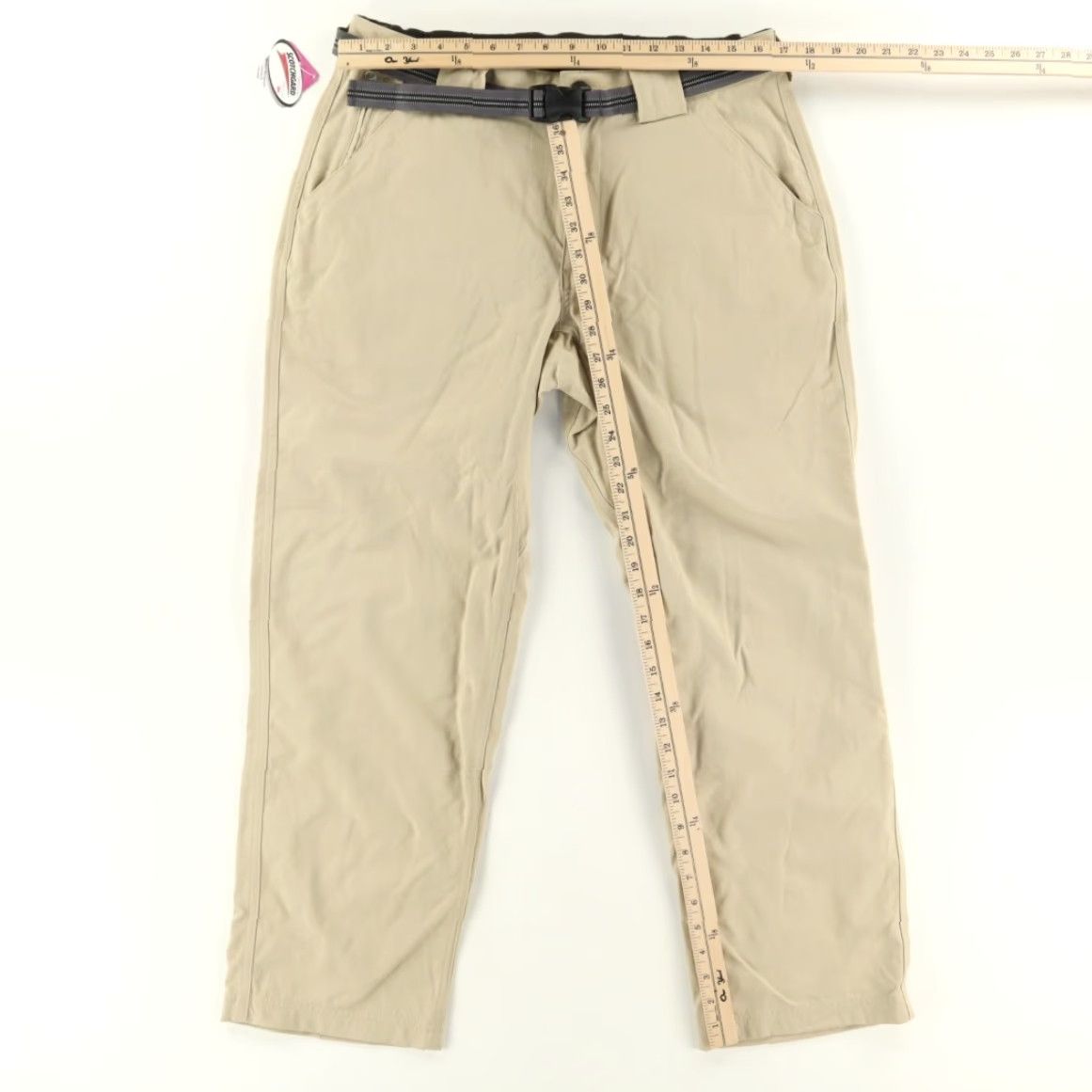 Duluth Trading Company Duluth Trading Belted Nylon Shell Chino Pants Sand Men's L Size US 33 - 3 Thumbnail